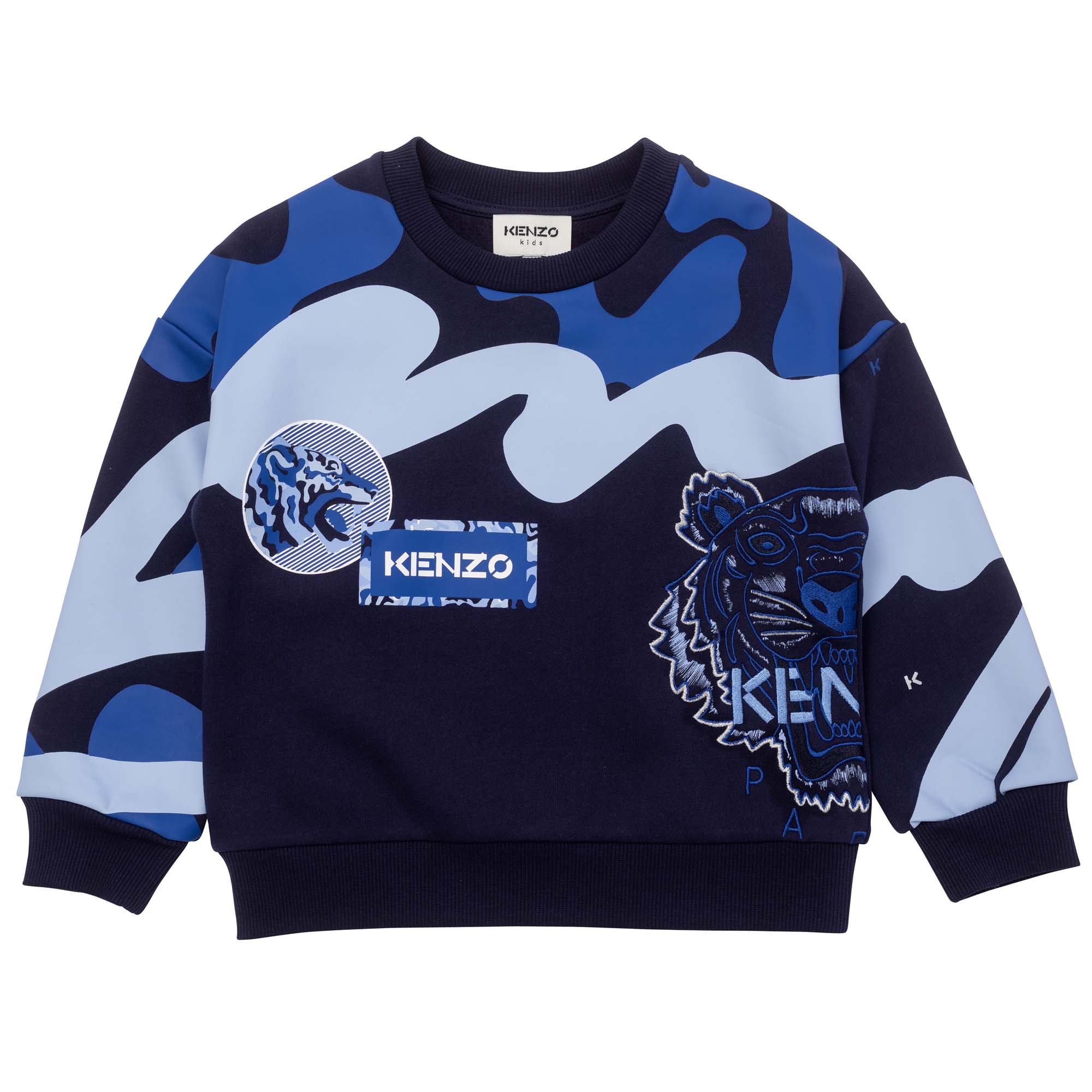 Patterned fleece sweatshirt KENZO KIDS for GIRL