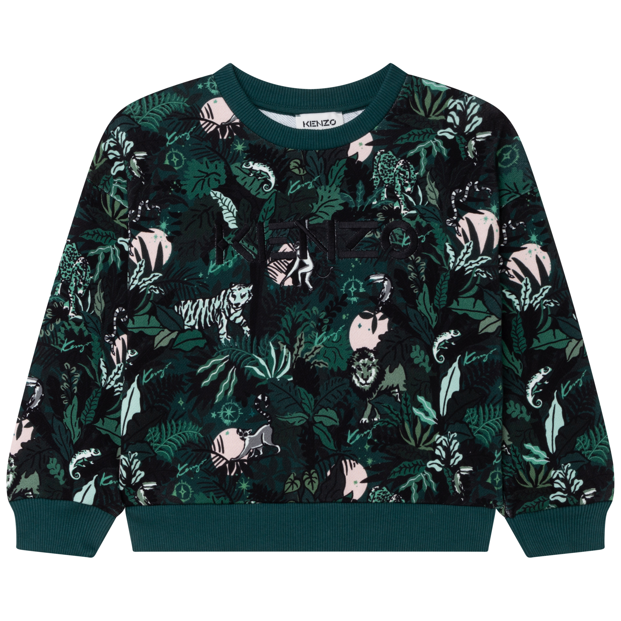 Printed fleece sweatshirt KENZO KIDS for GIRL