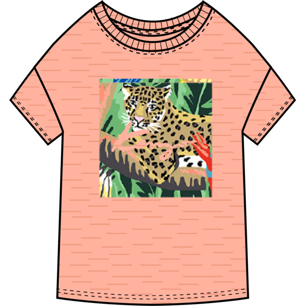 T-shirt imprimé tropical KENZO KIDS pour FILLE