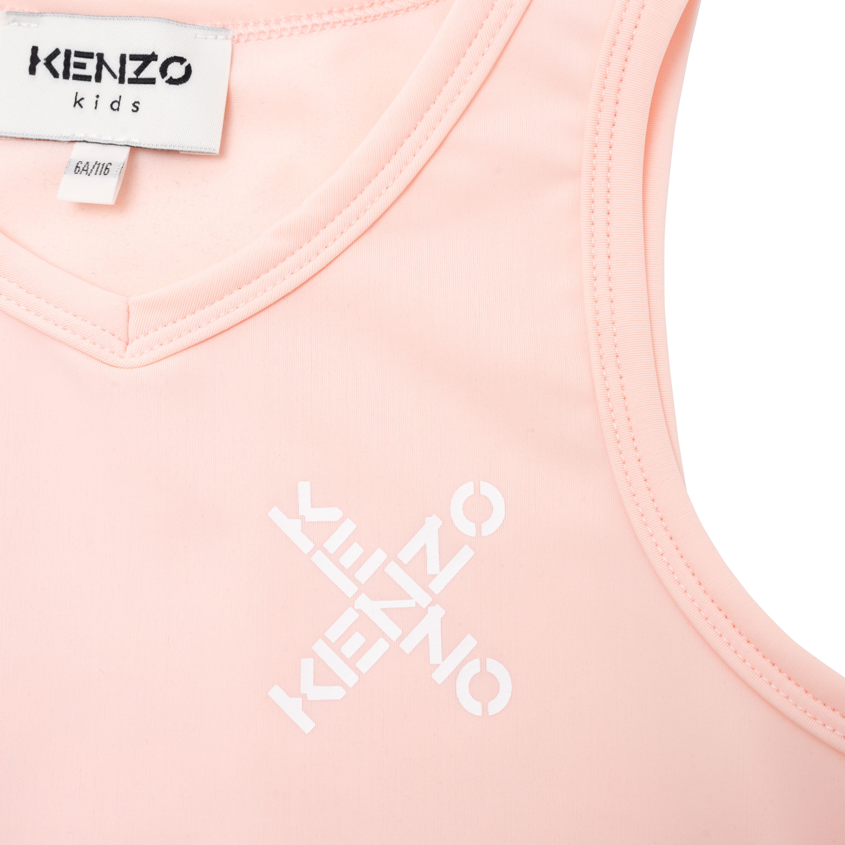 Tanktop met logo KENZO KIDS Voor