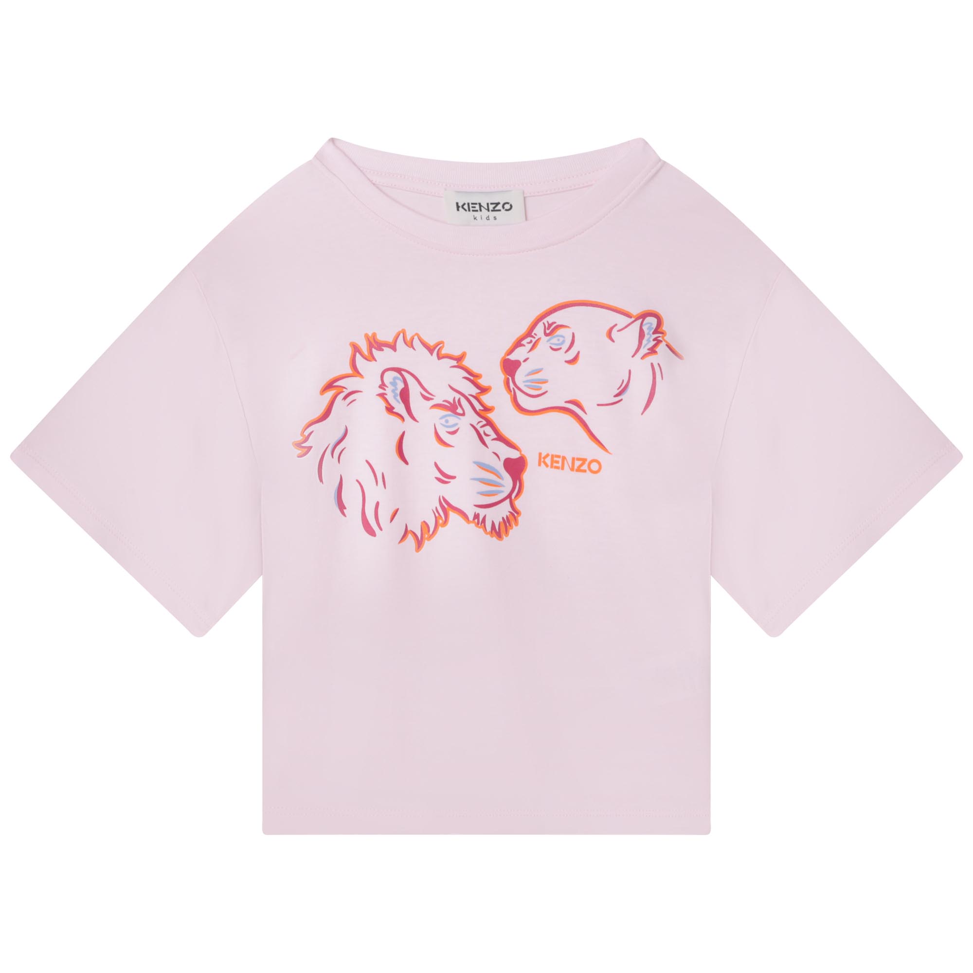 T-shirt imprimé col rond KENZO KIDS pour FILLE