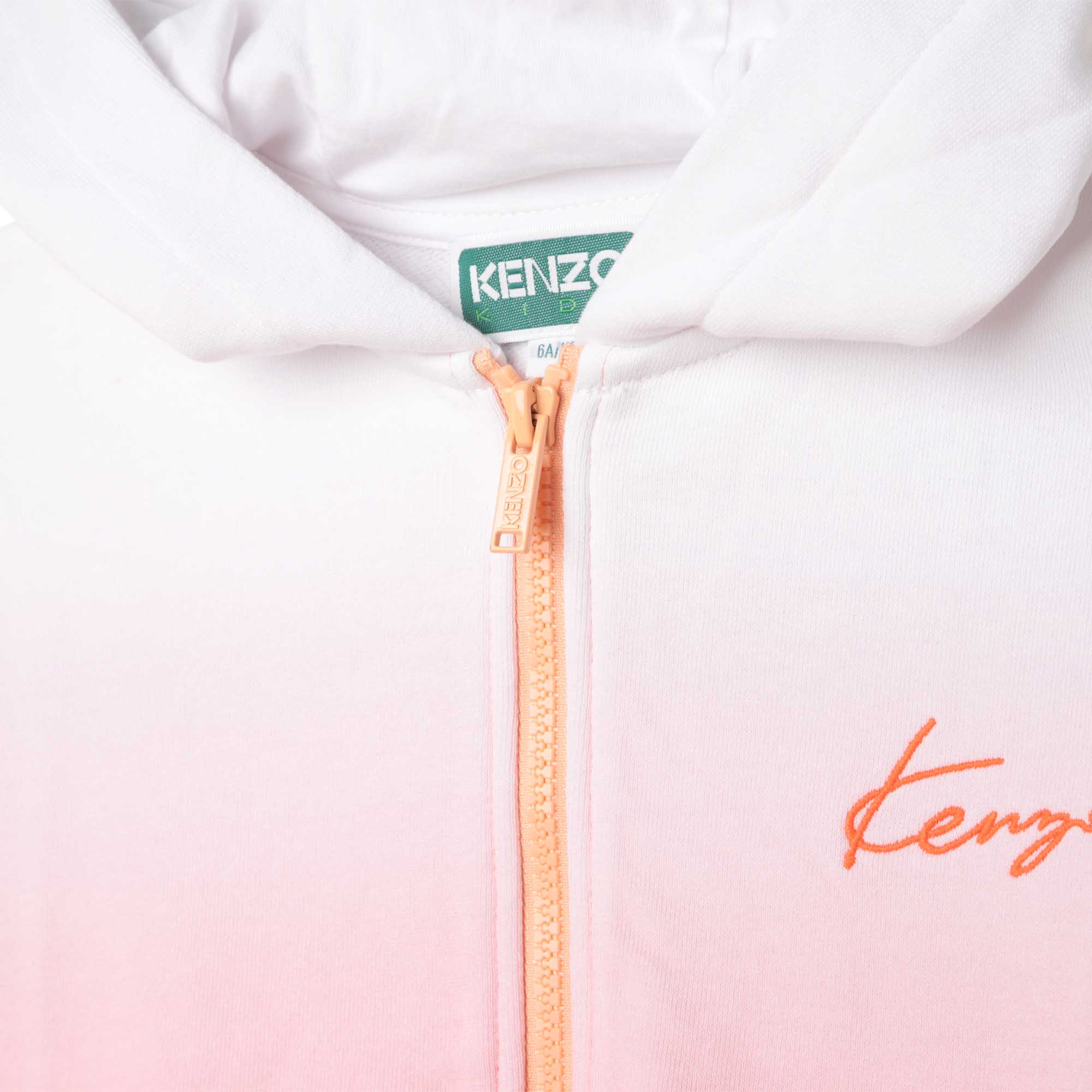 Sweat-shirt zippé à capuche KENZO KIDS pour FILLE