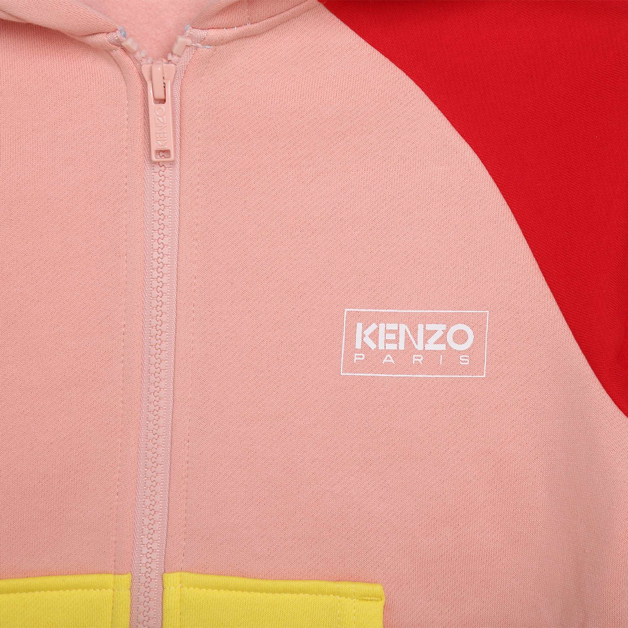 Hooded zip-up sweatshirt KENZO KIDS for GIRL