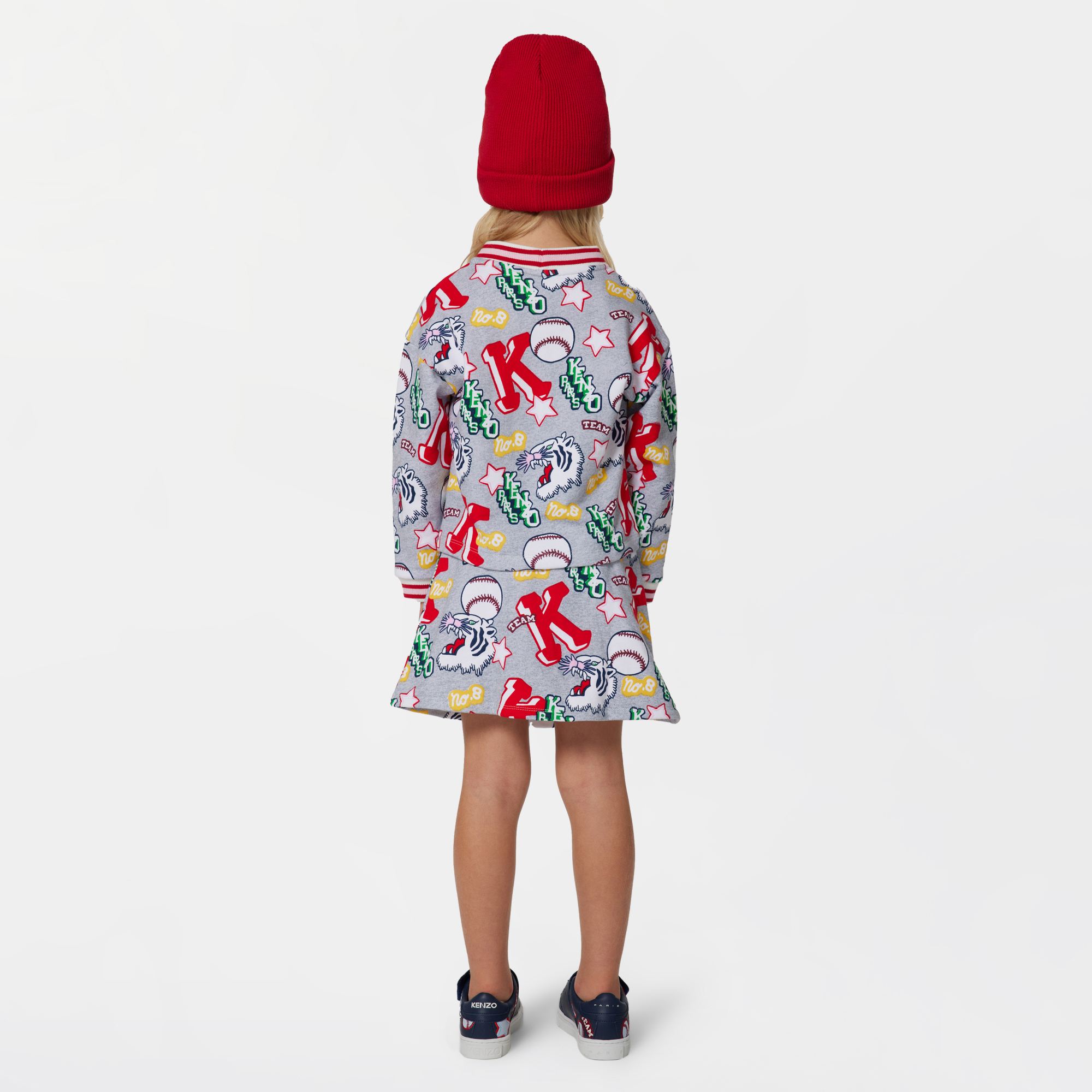 Cardigan molletonné à motifs KENZO KIDS pour FILLE