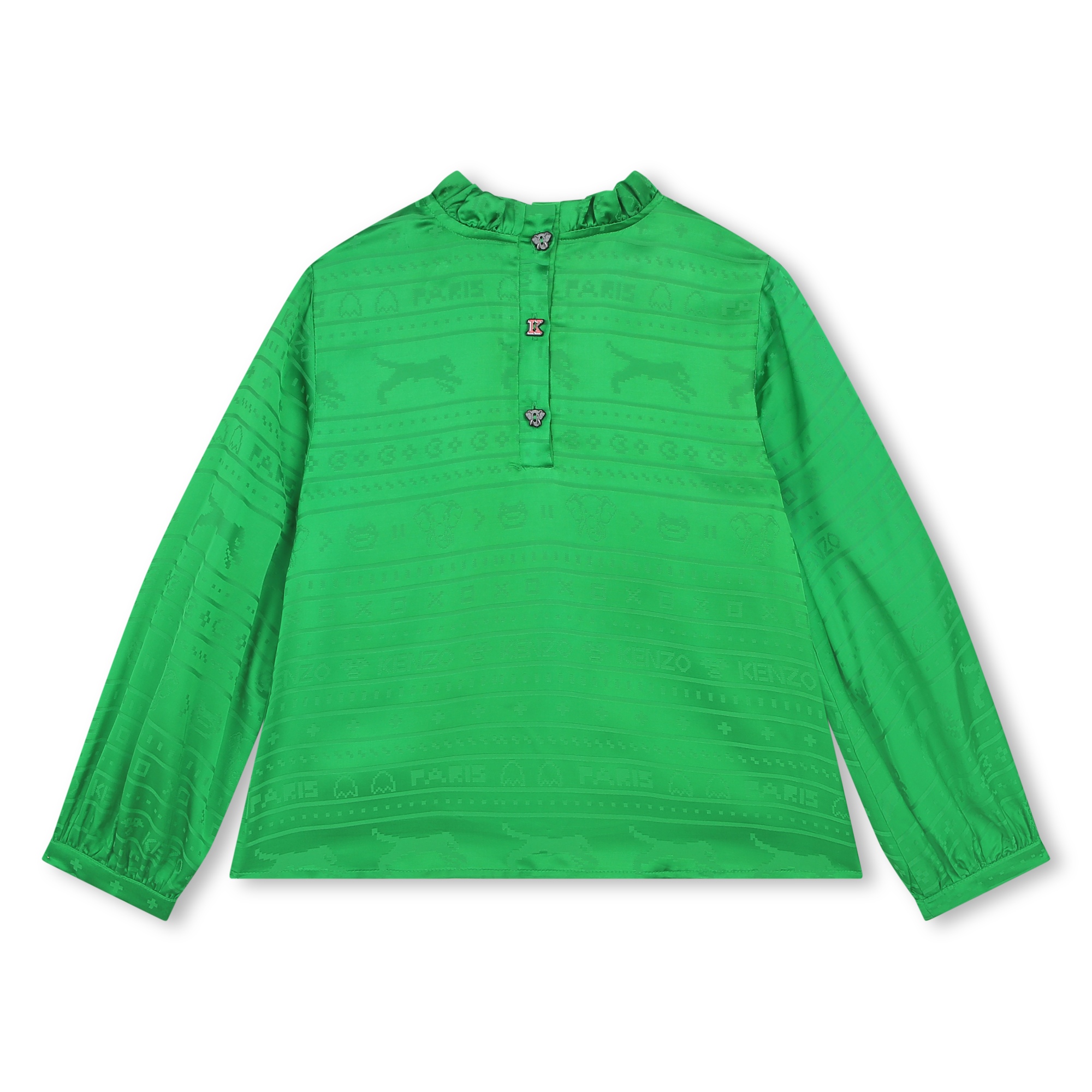 Blouse with woven patterns KENZO KIDS for GIRL