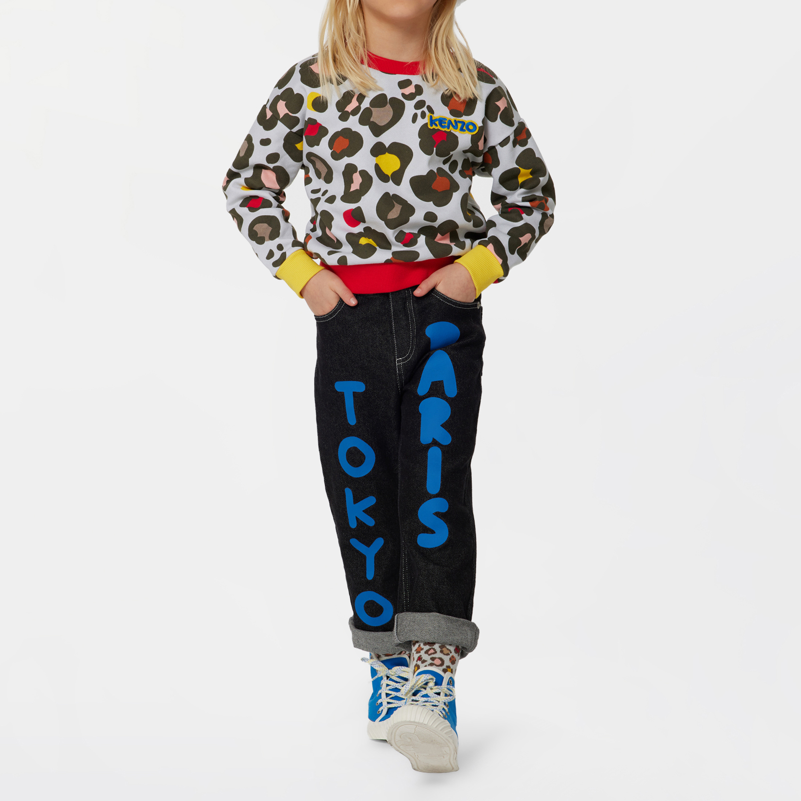 Sweat-shirt imprimé KENZO KIDS pour FILLE