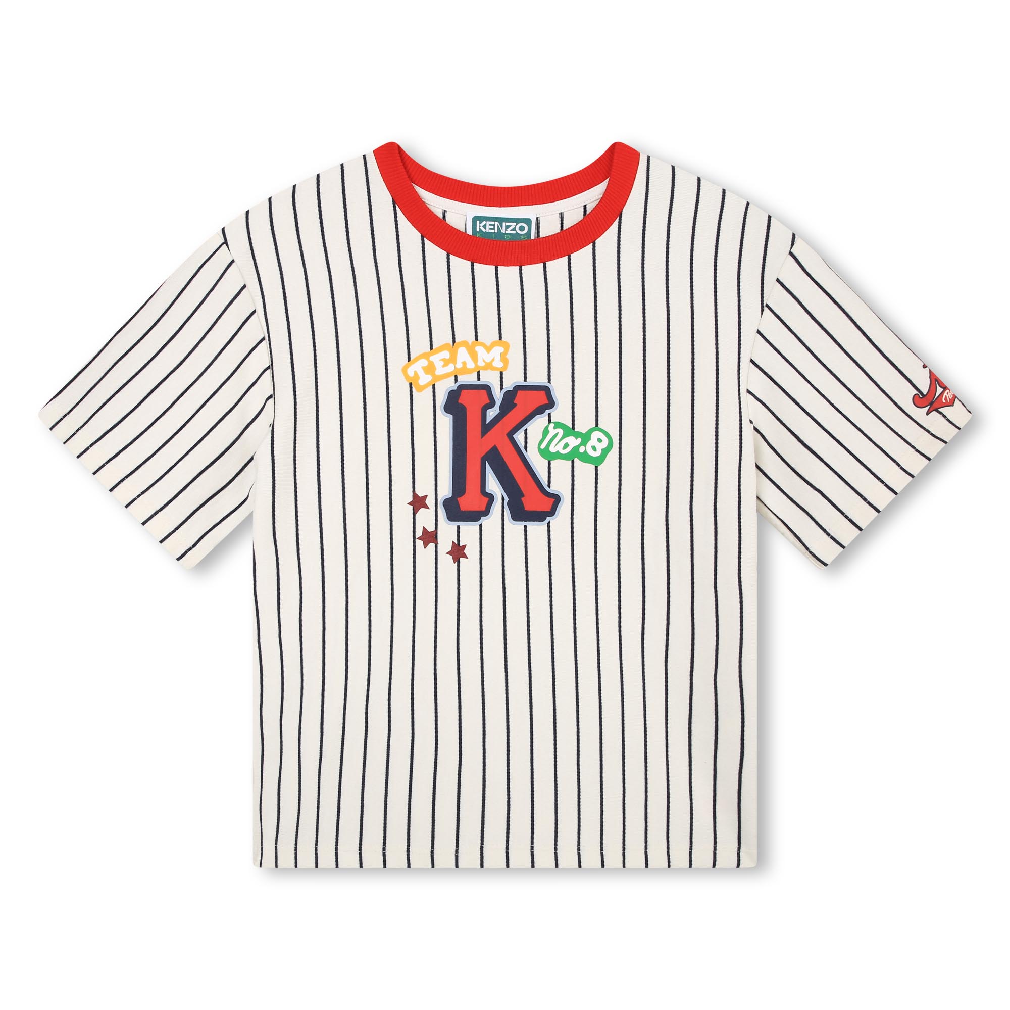 Gestreept t-shirt KENZO KIDS Voor