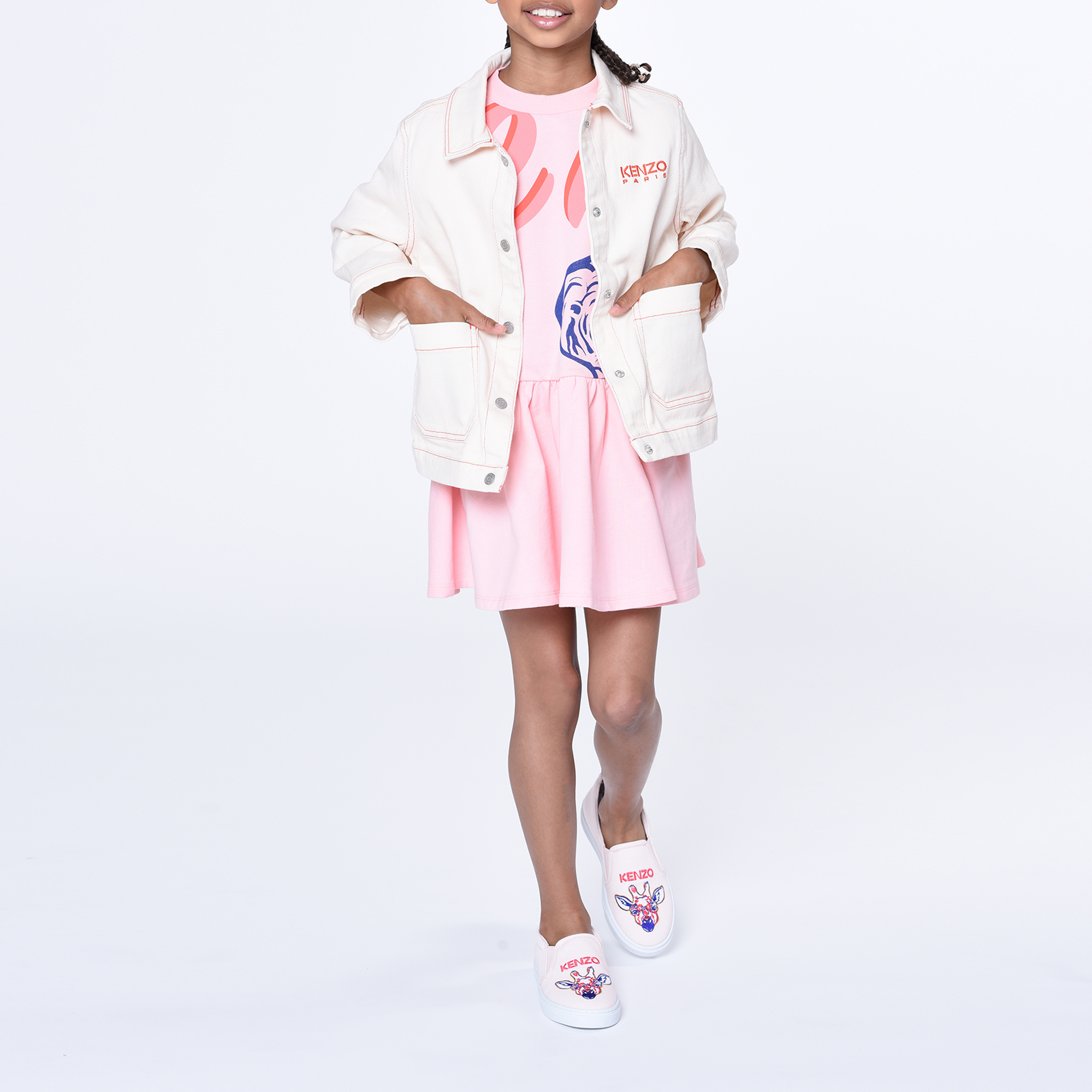 KENZO KIDS JACKET girl pink Kids around