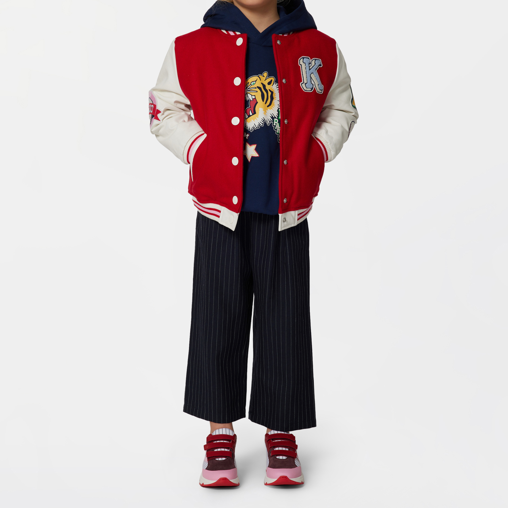 Blouson bi-matière KENZO KIDS pour FILLE