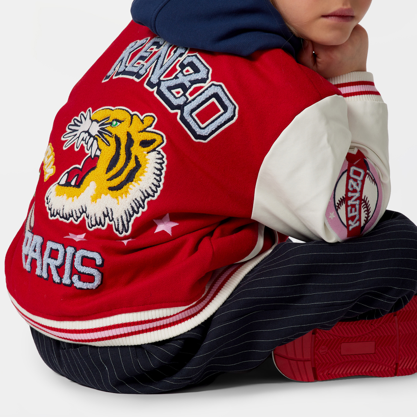 Blouson bi-matière KENZO KIDS pour FILLE