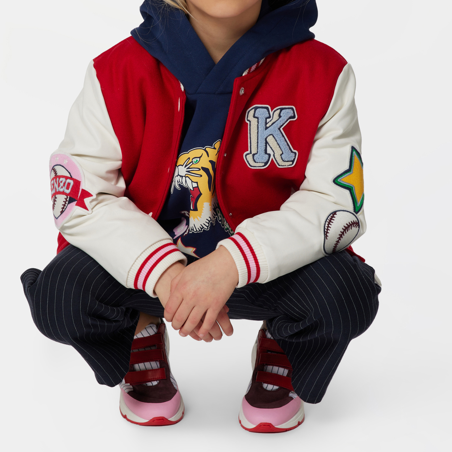 Blouson bi-matière KENZO KIDS pour FILLE