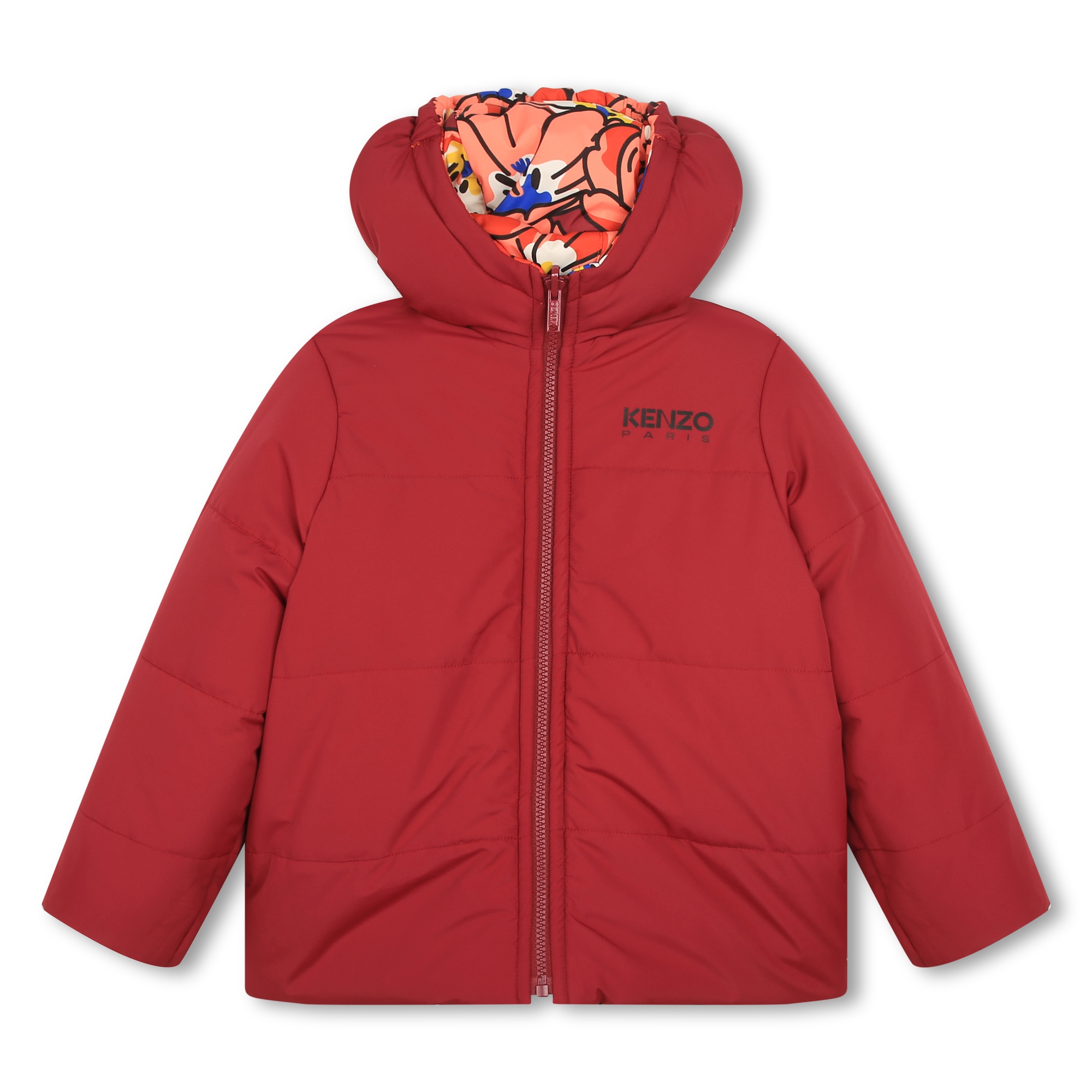Reversible puffer jacket KENZO KIDS for GIRL