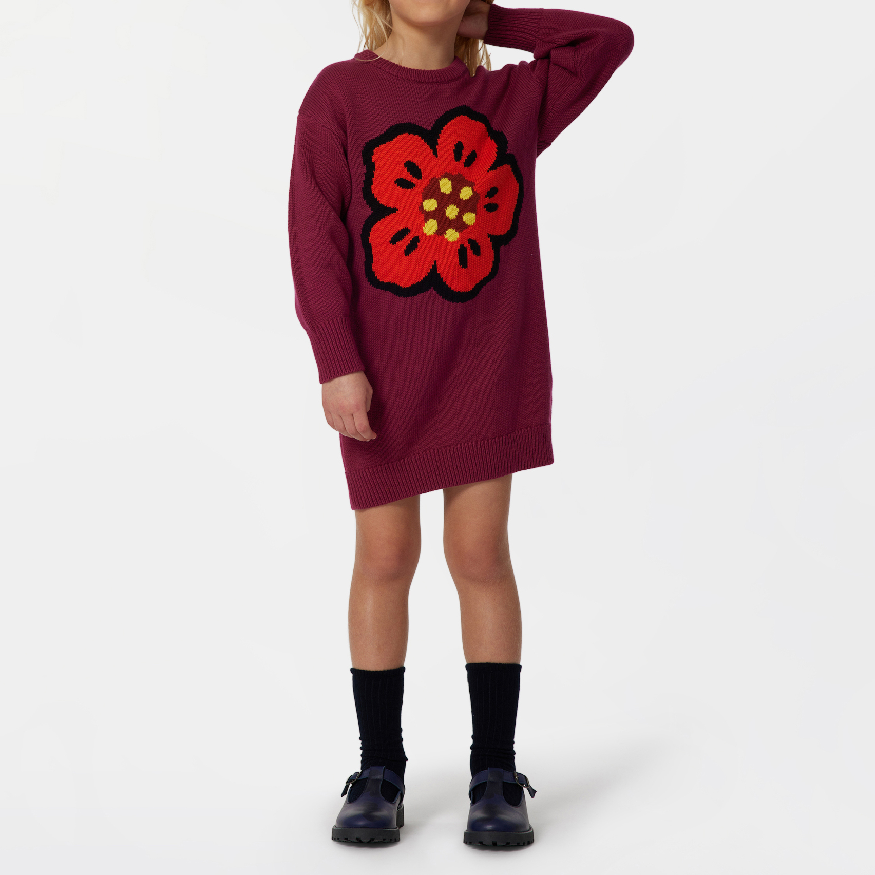 Ballerines à boucles en cuir KENZO KIDS pour FILLE