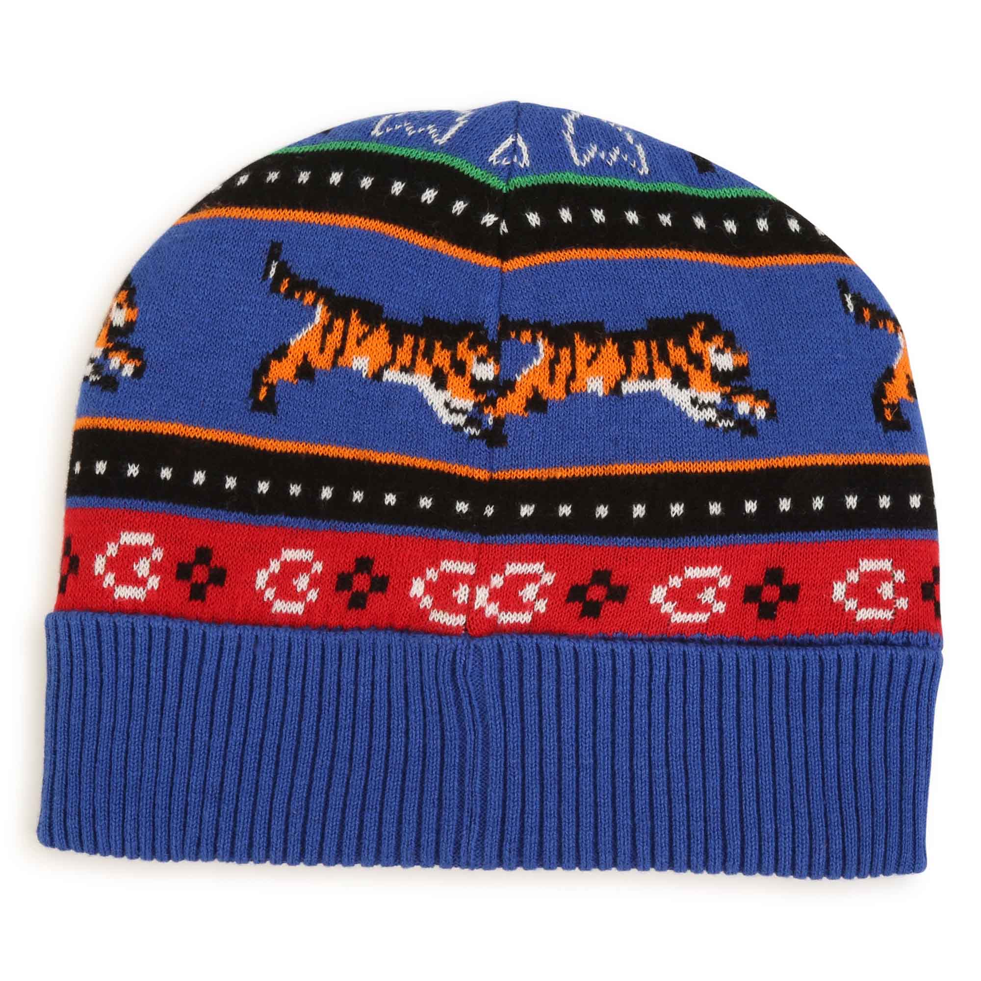 Knitted jacquard hat KENZO KIDS for BOY