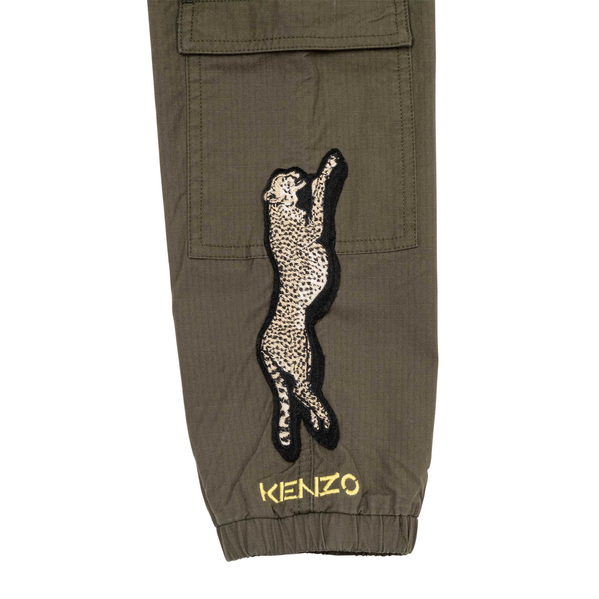 Pantalon coton avec broderies KENZO KIDS pour GARCON