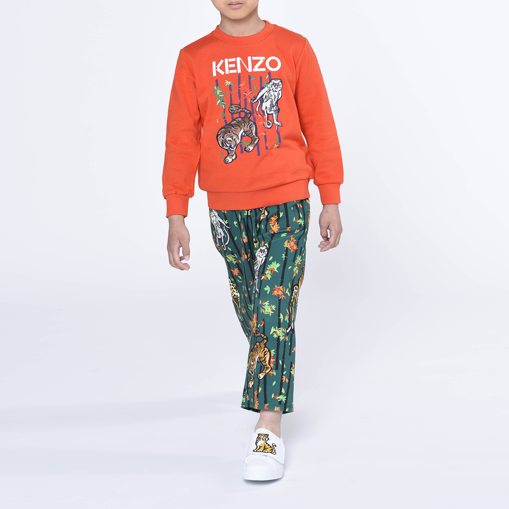 Fleece joggingbroek KENZO KIDS Voor