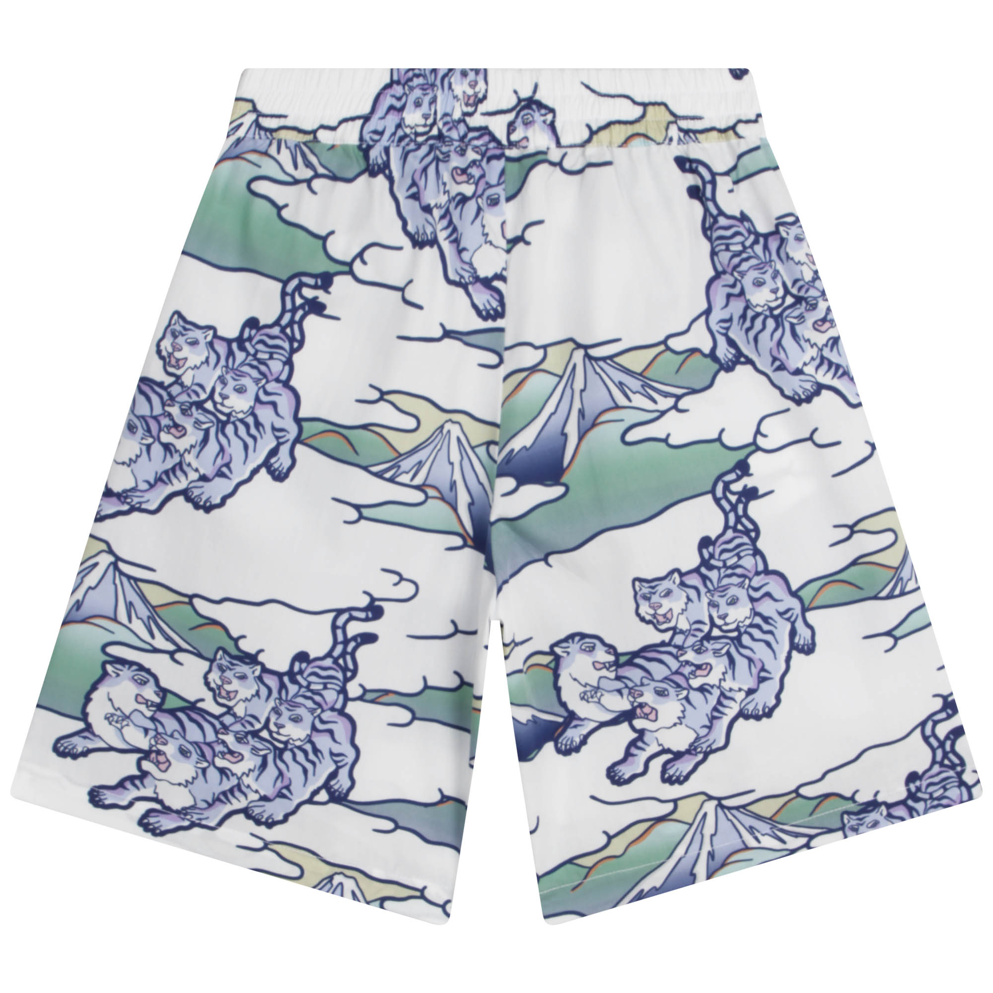 Cotton poplin Bermuda shorts KENZO KIDS for BOY