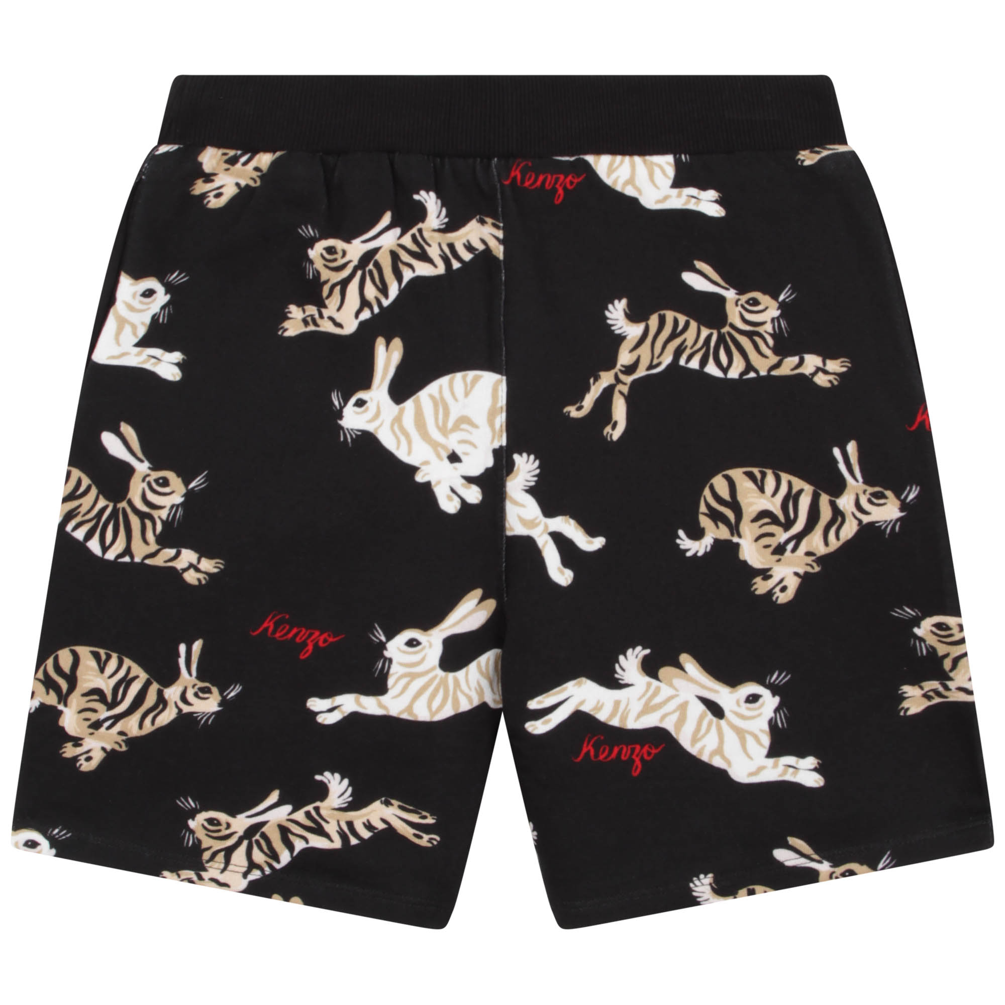 Printed cotton fleece shorts KENZO KIDS for BOY