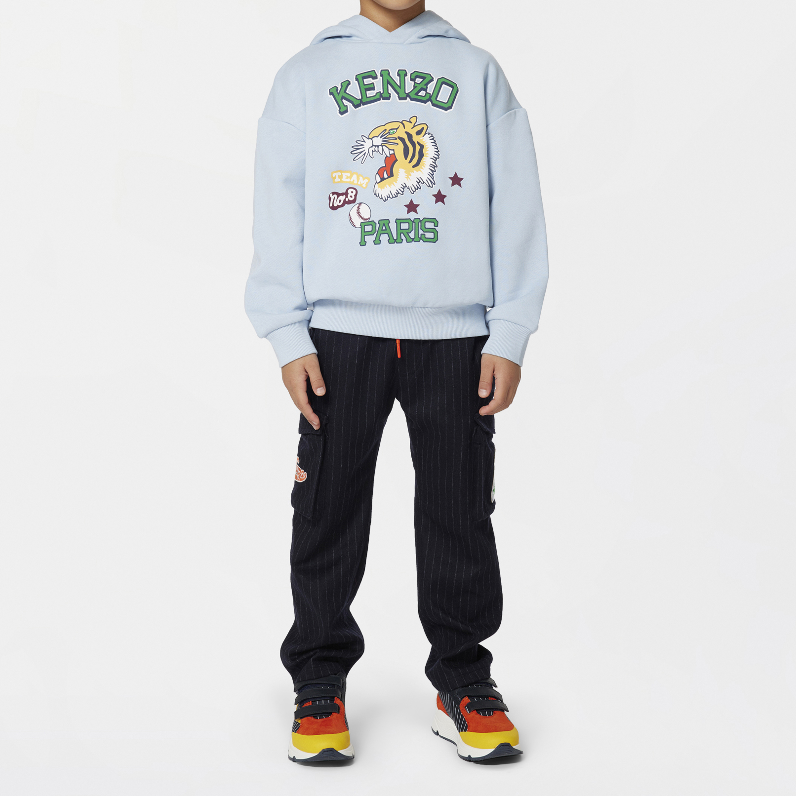 Striped flannel trousers KENZO KIDS for BOY