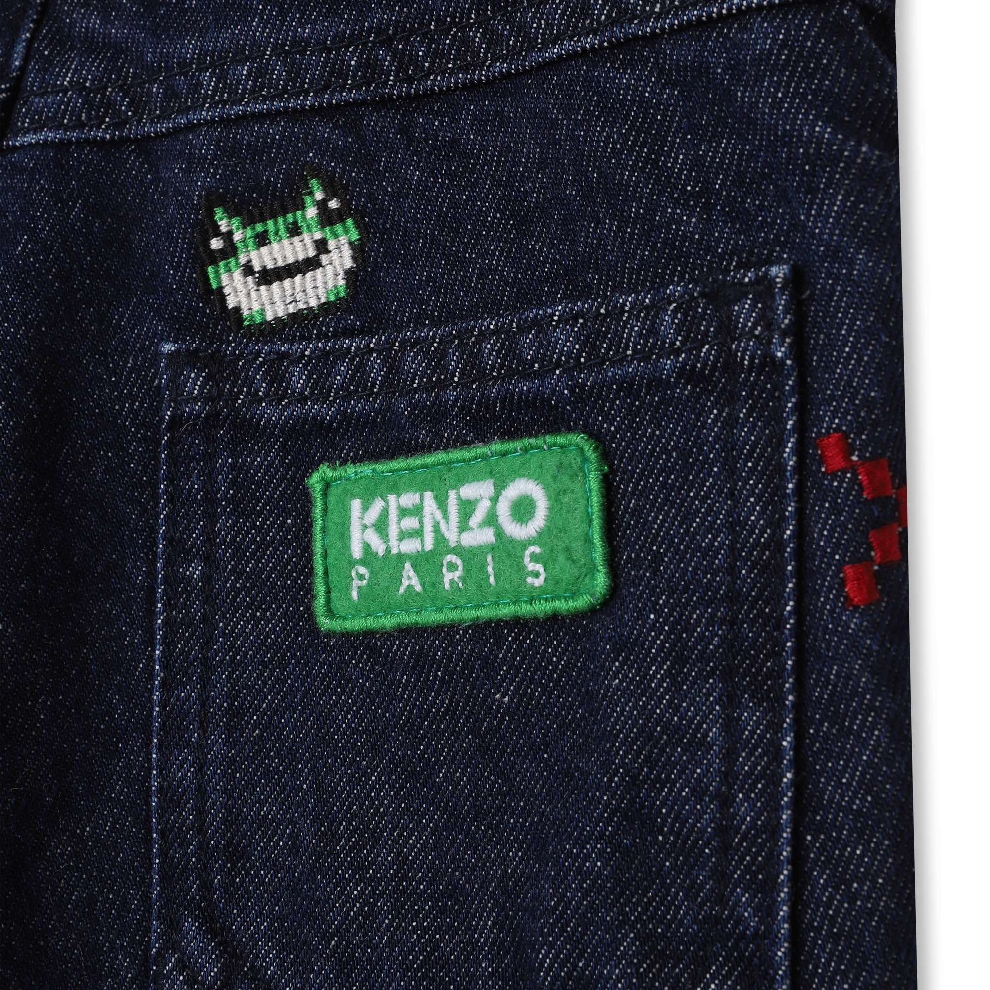 Jeanshose mit stickereien KENZO KIDS Für JUNGE