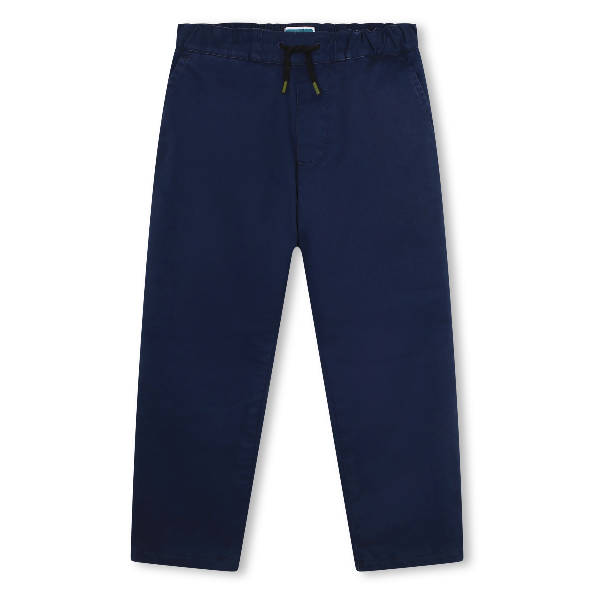 kenzo kids pantalon chino en coton garcon 5a bleu