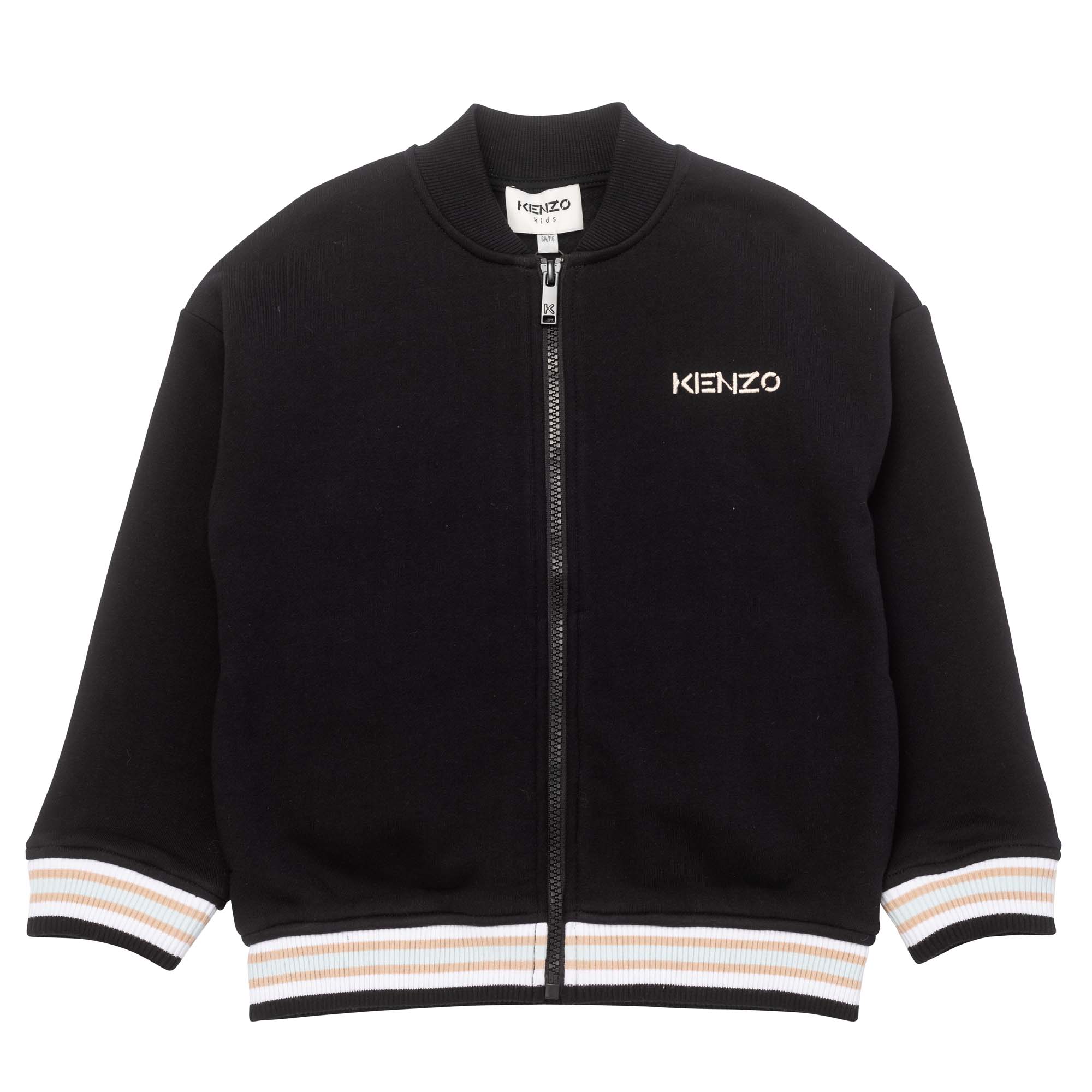 Loose sweater with varsity-style collar KENZO KIDS for BOY