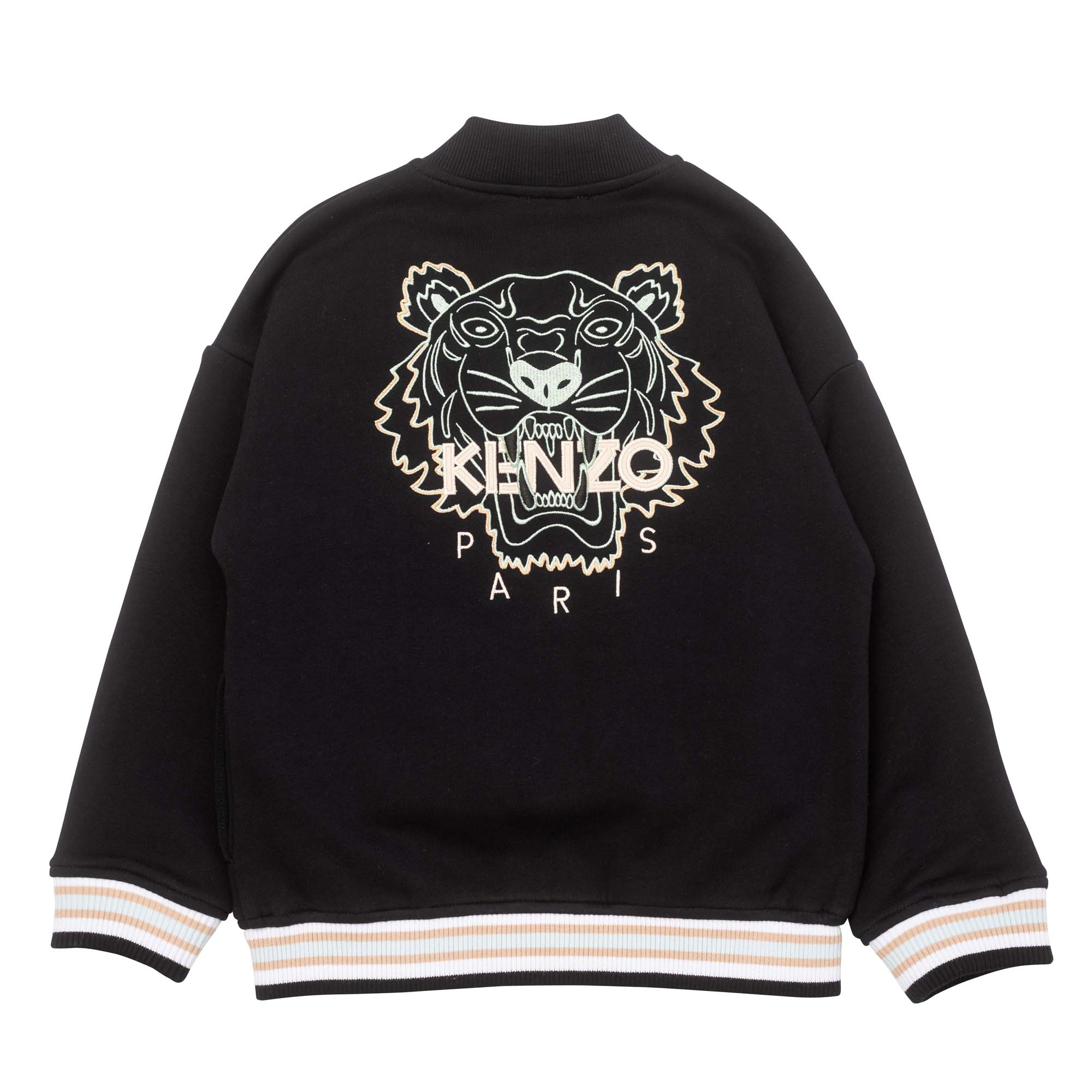 Loose sweater with varsity-style collar KENZO KIDS for BOY