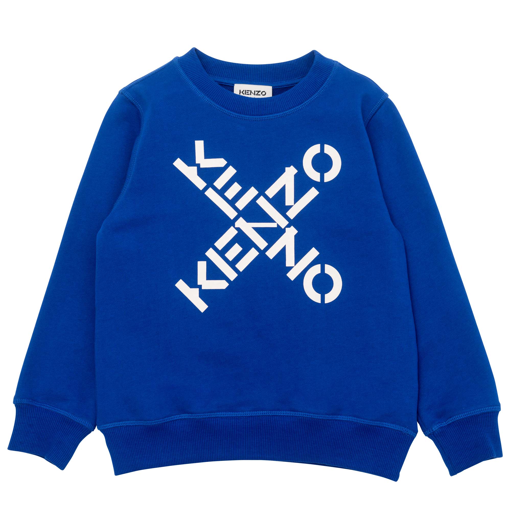 Silkscreened fleece sweatshirt KENZO KIDS for BOY