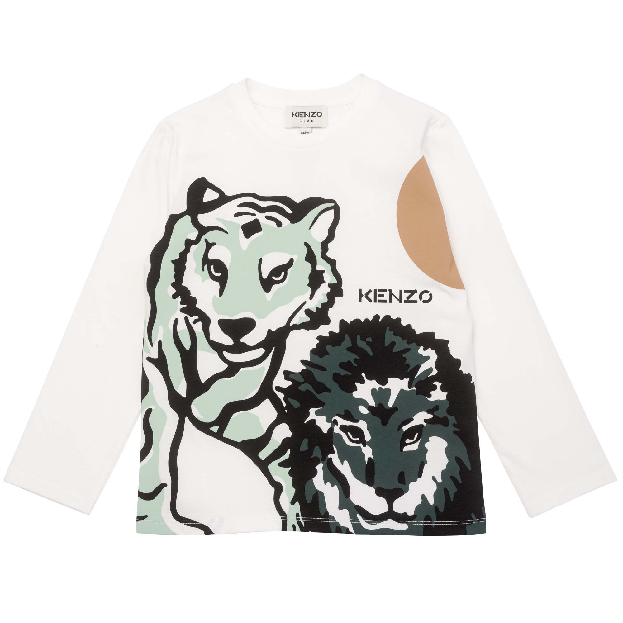 T-shirt met zeefdrukprint KENZO KIDS Voor