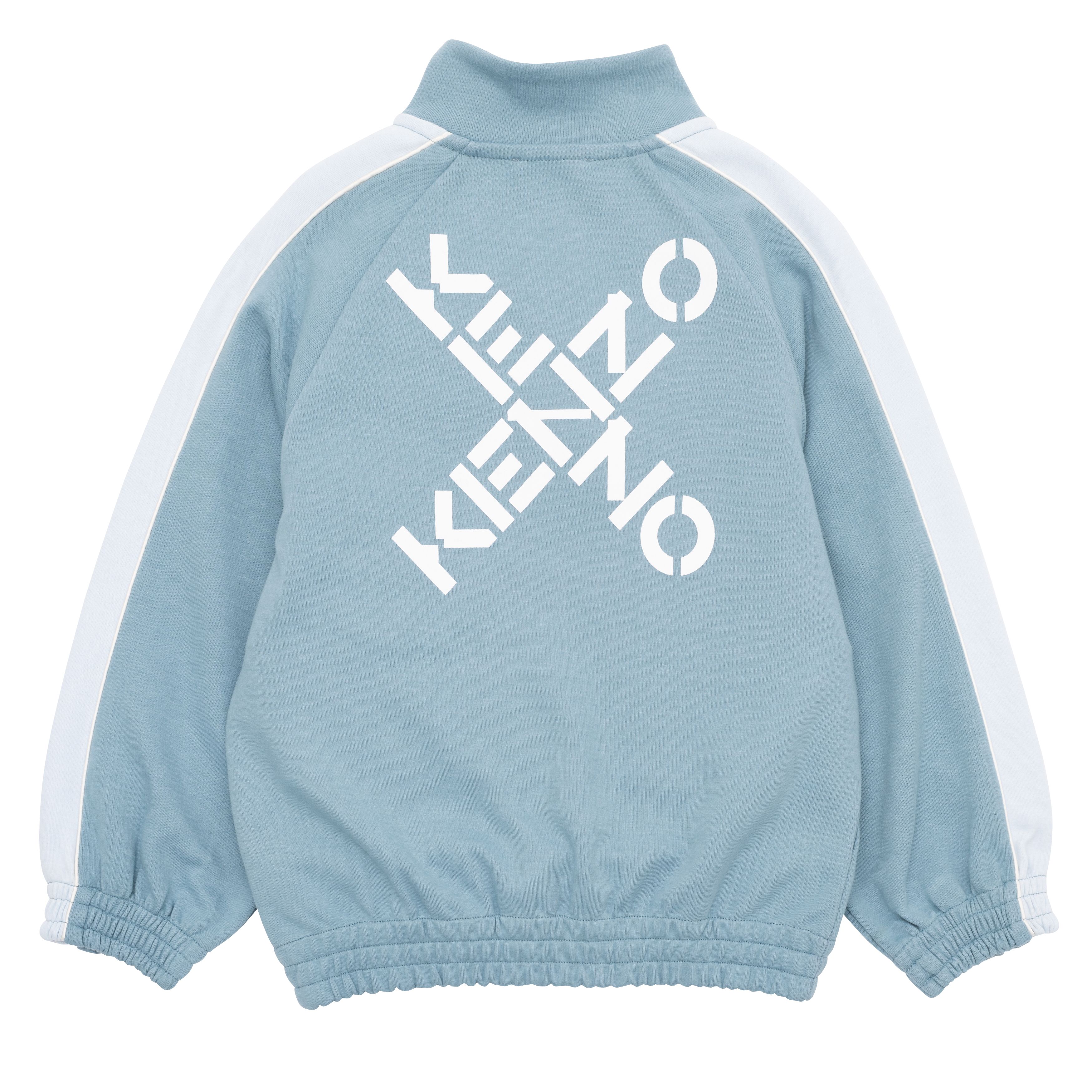 Zip-up sweatshirt with standing collar KENZO KIDS for BOY