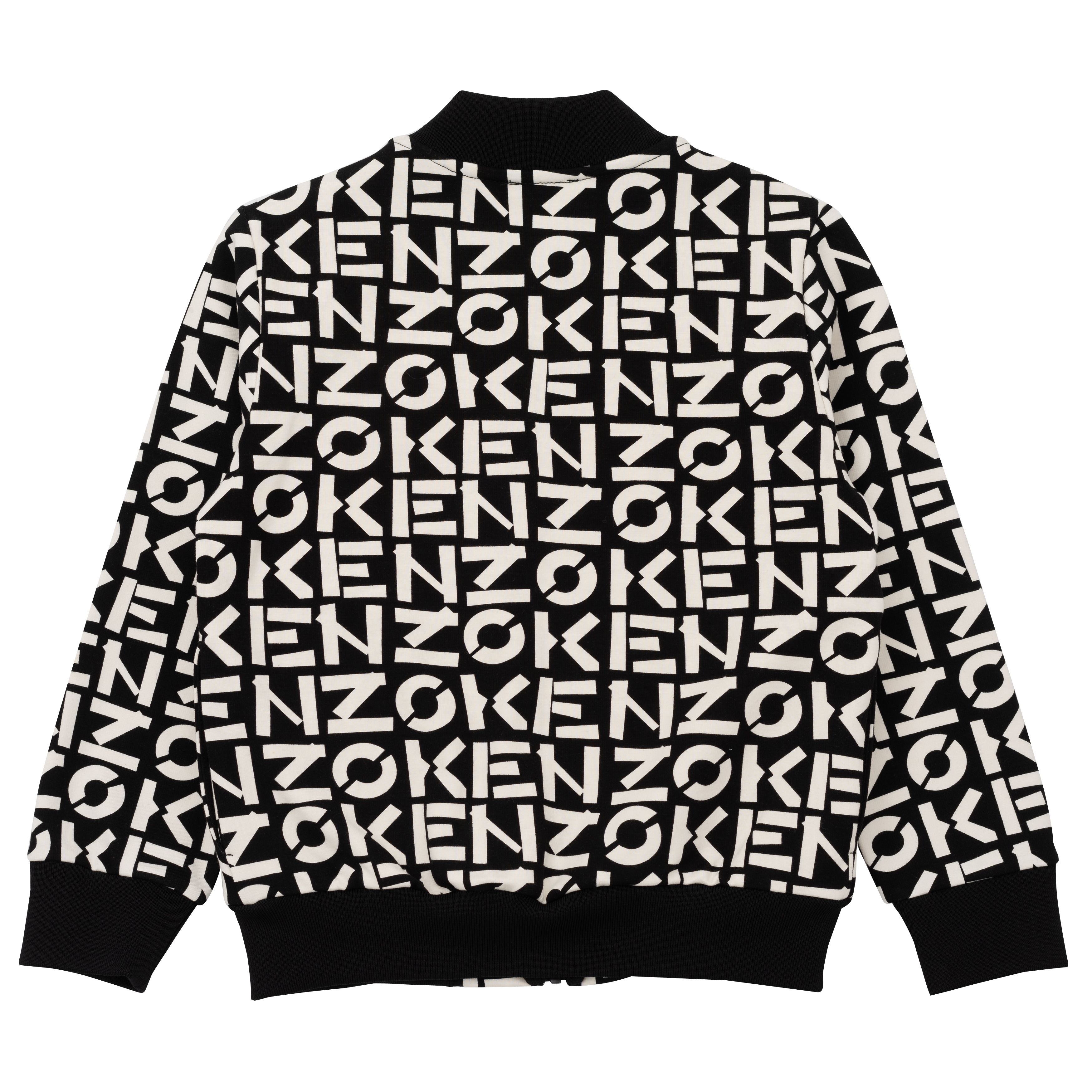 Printed zip-up sweatshirt KENZO KIDS for BOY