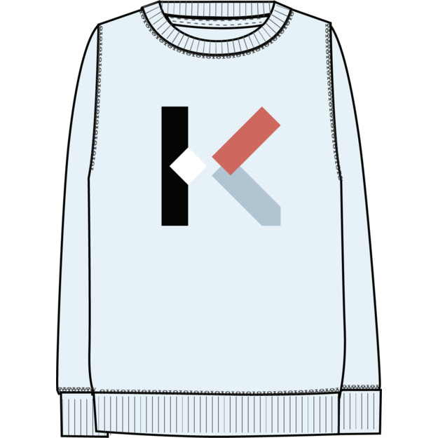 Sweater van lichte fleece KENZO KIDS Voor