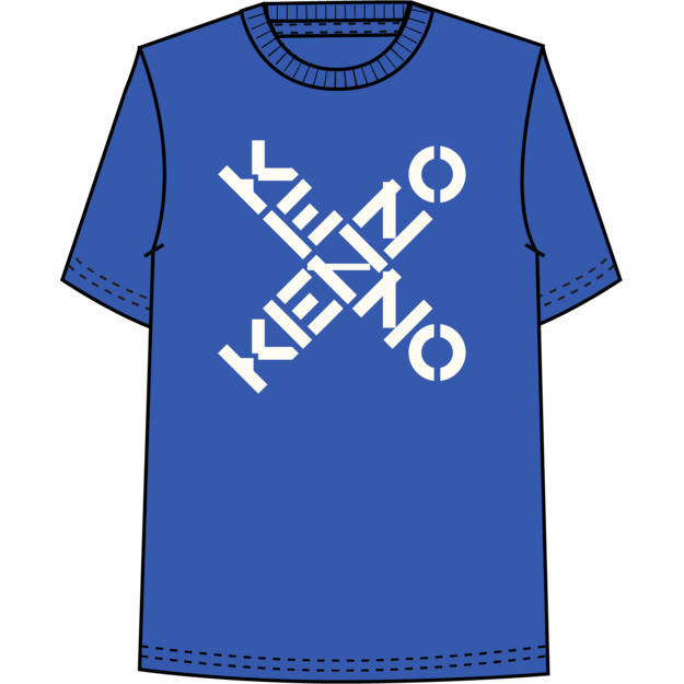 KENZO KIDS T-shirt en coton bio GARCON 3A Bleu