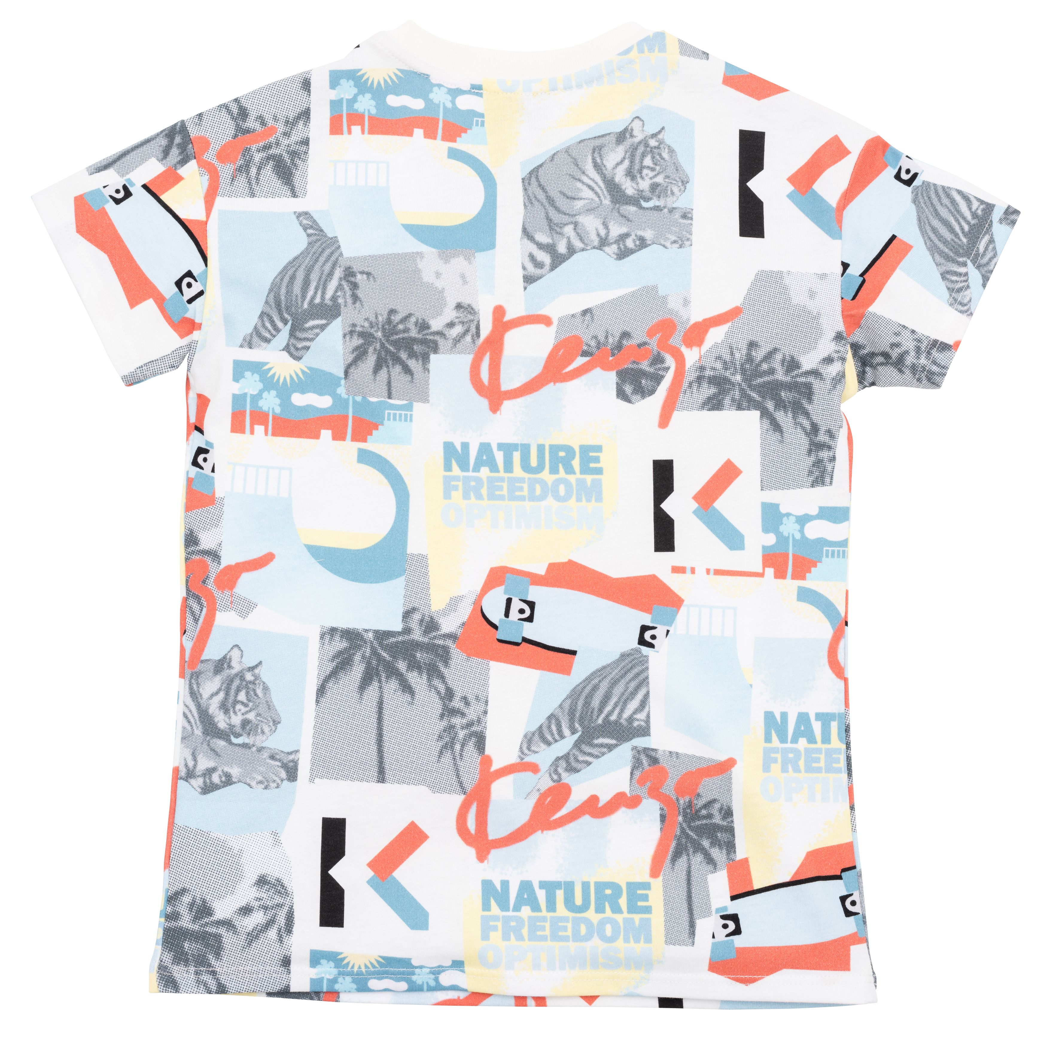 Printed cotton jersey t-shirt KENZO KIDS for BOY