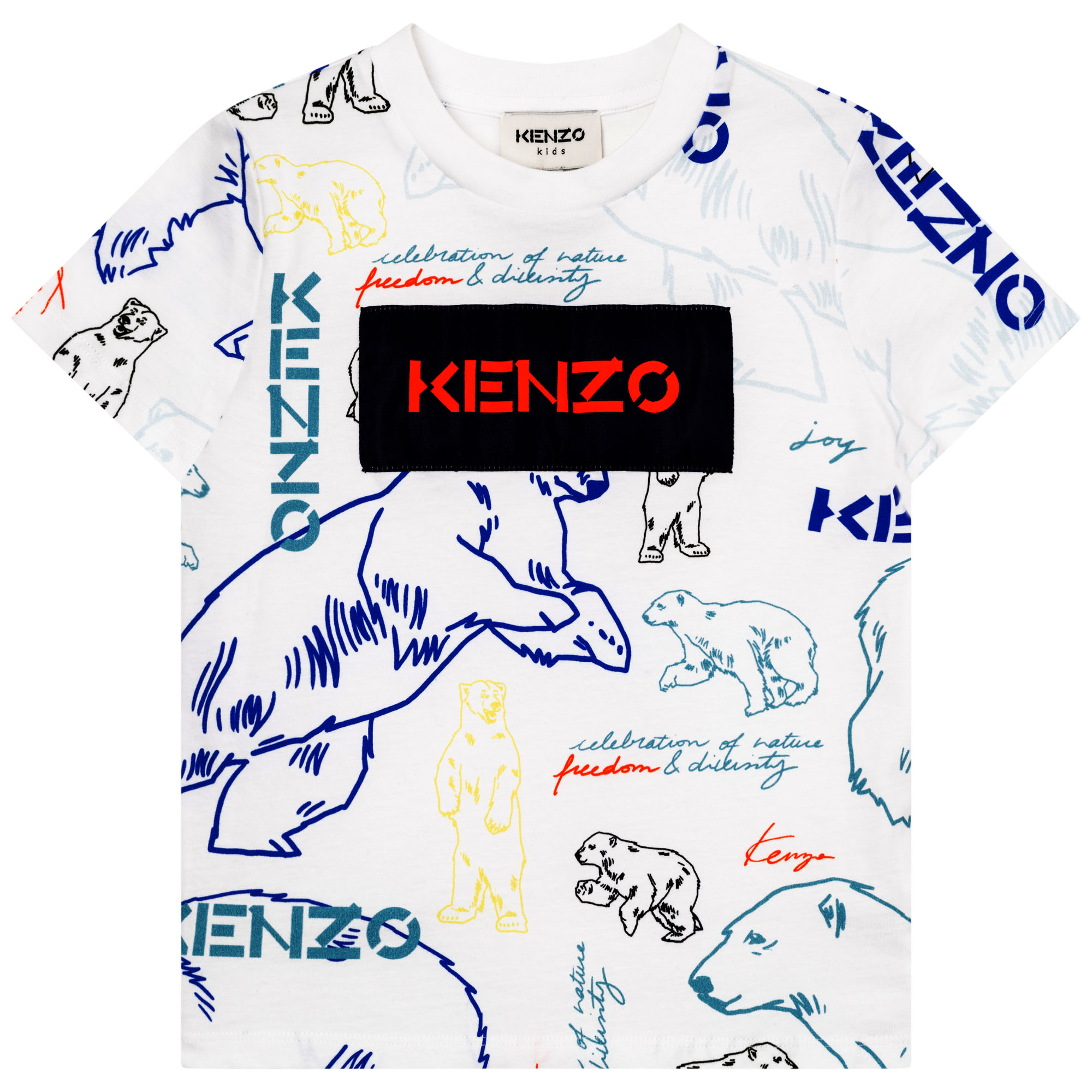 gelijktijdig Corporation herhaling KENZO KIDS T-shirt met berenprint jongen wit - | Kids around