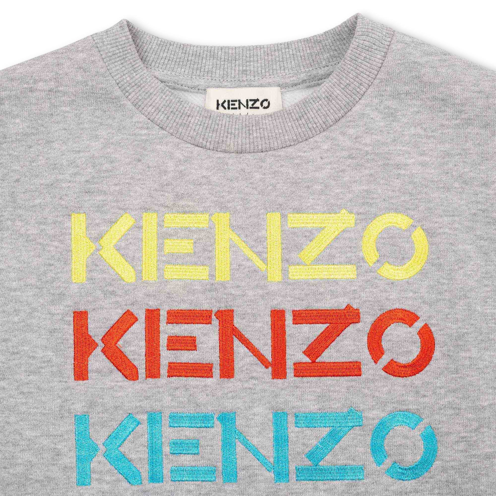 Felpa-shirt in pile ricamato KENZO KIDS Per RAGAZZO