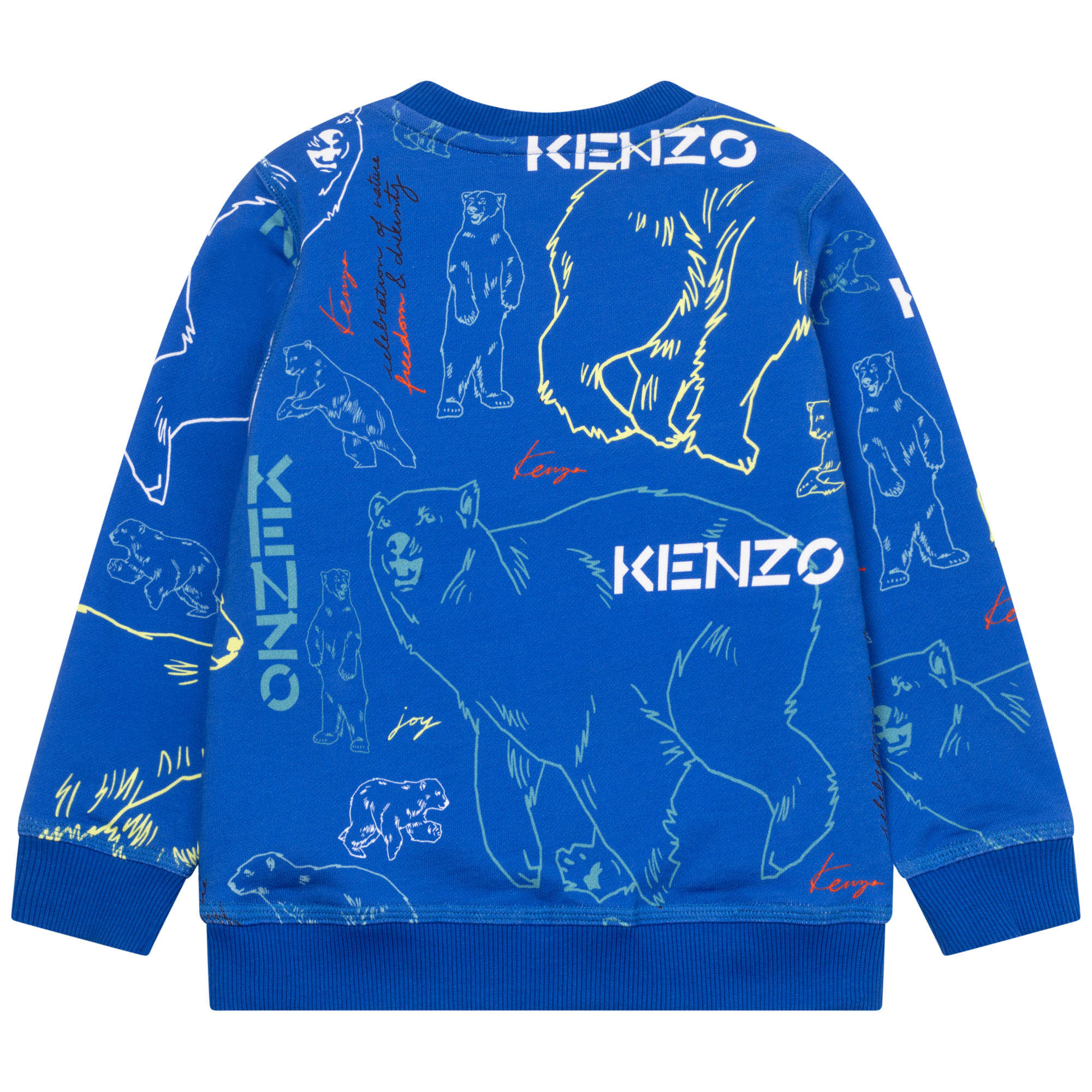 Sweat-shirt en molleton imprimé KENZO KIDS pour GARCON