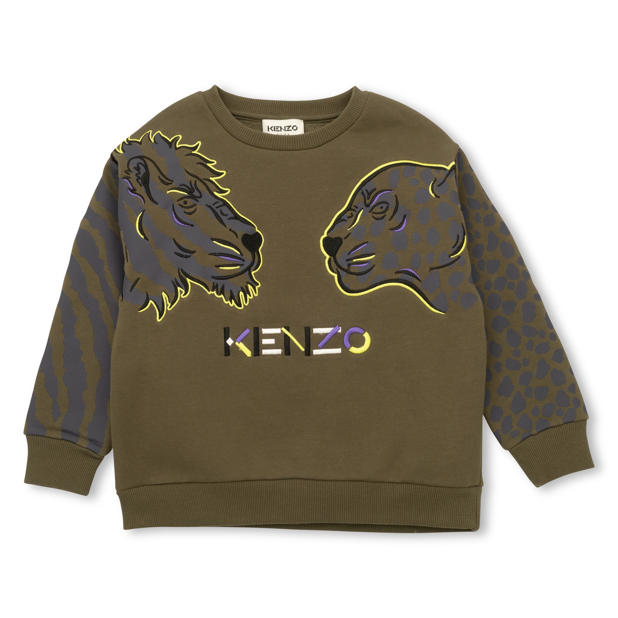 Okkernoot Een deel Vervorming KENZO KIDS Fleece sweater jongen groen - | Kids around