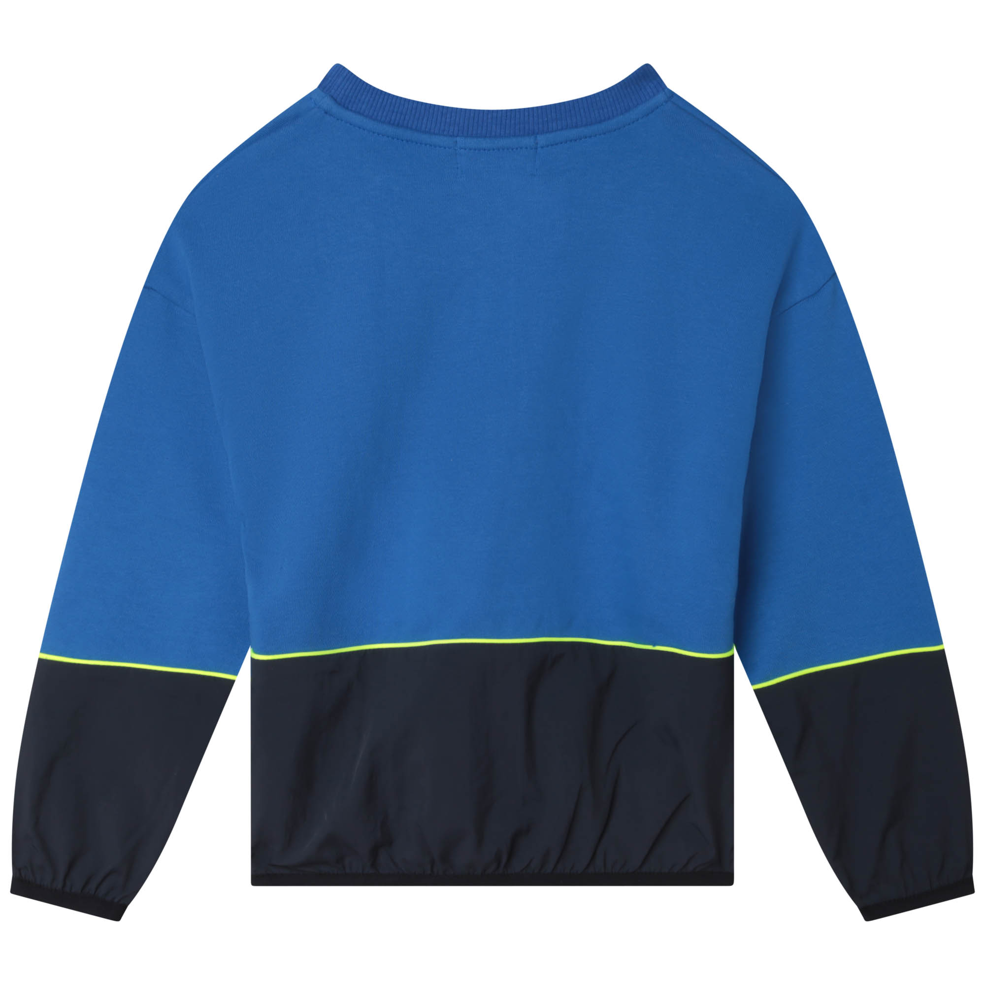 Sweat-shirt en coton bicolore KENZO KIDS pour GARCON