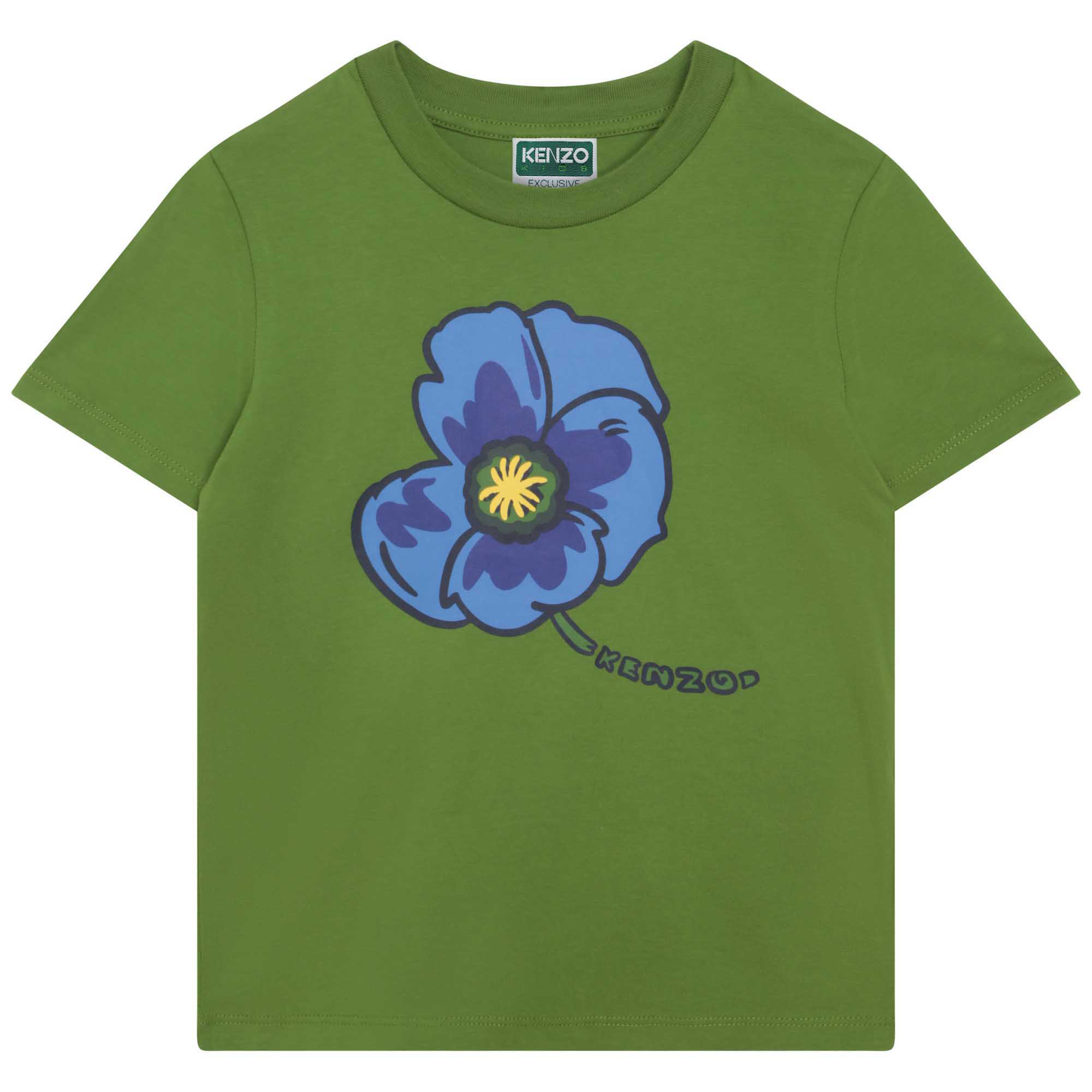 T-Shirt mit Blumen-Druck KENZO KIDS Für JUNGE