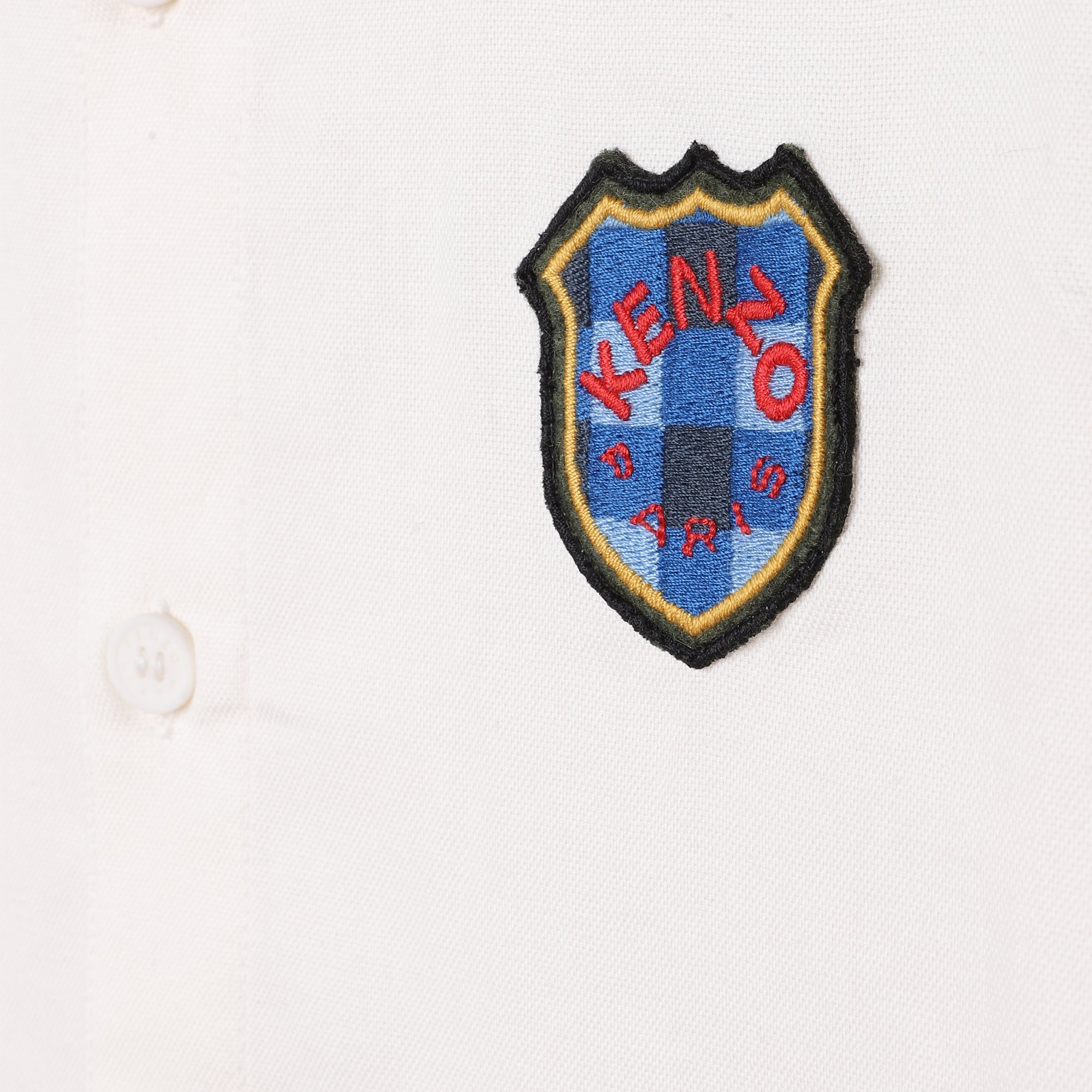 Camicia in cotone con stemma KENZO KIDS Per RAGAZZO