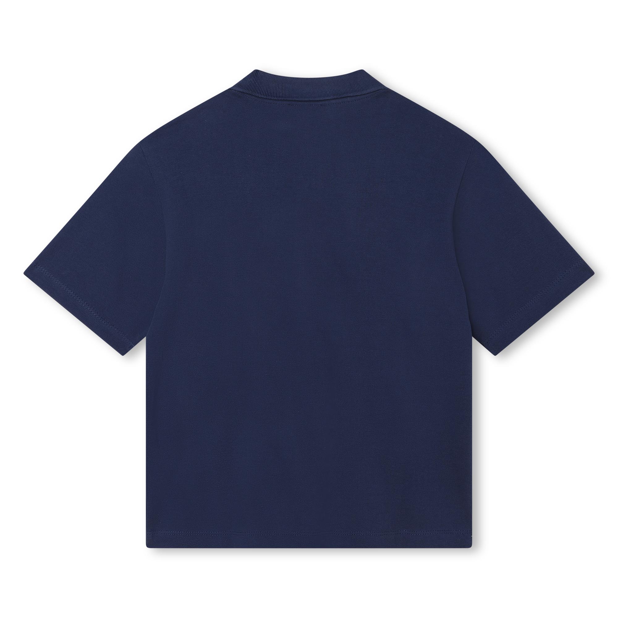 Polo en piqué de coton uni KENZO KIDS pour GARCON