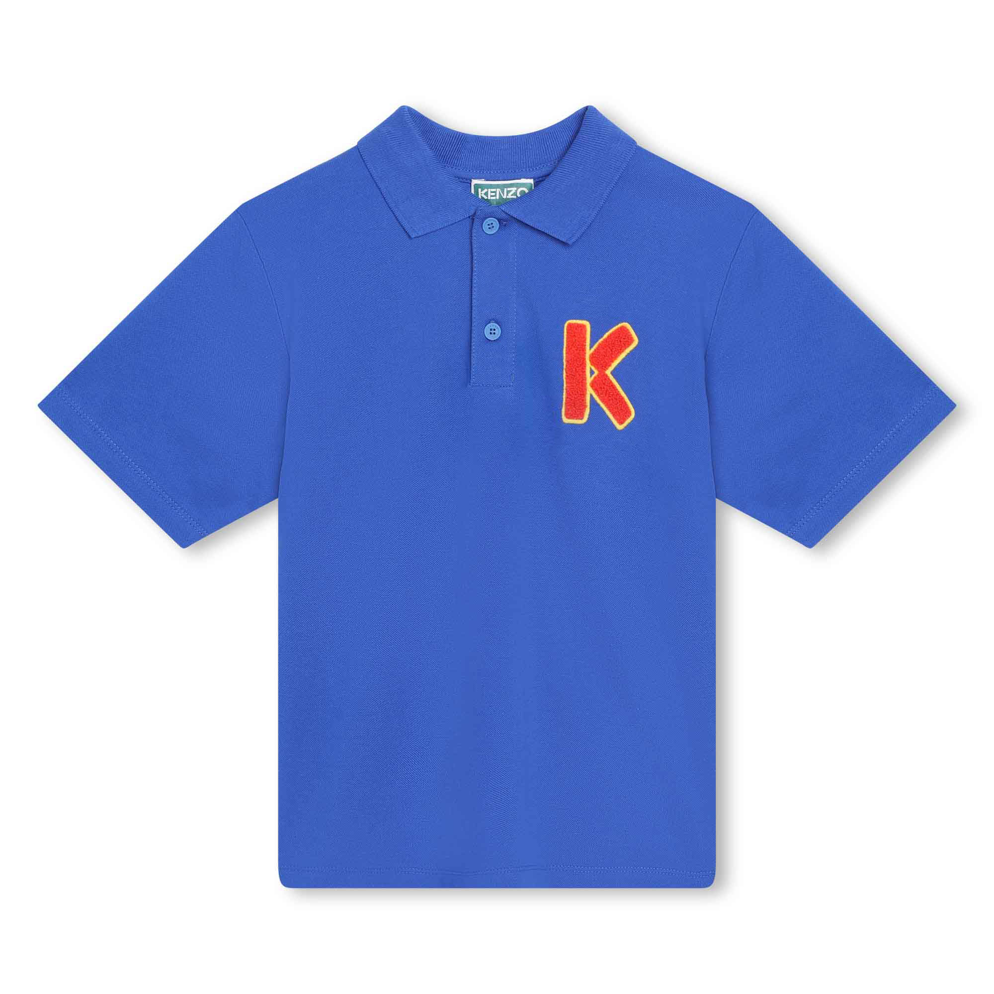 Cotton piqué polo shirt KENZO KIDS for BOY