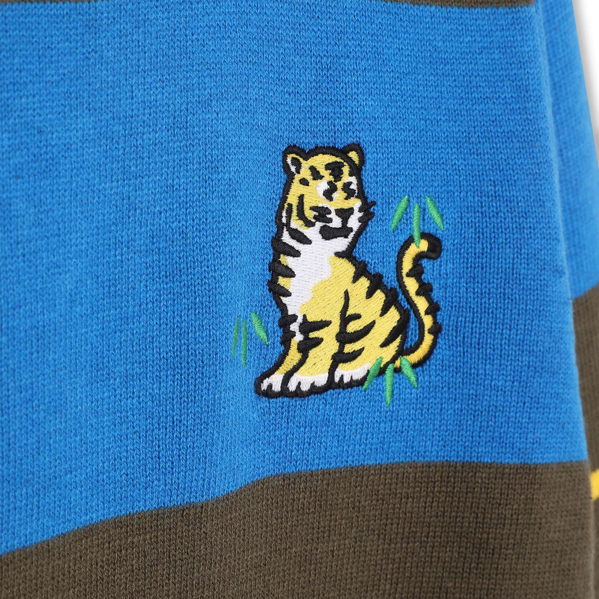 Tricolour-knit jumper KENZO KIDS for BOY