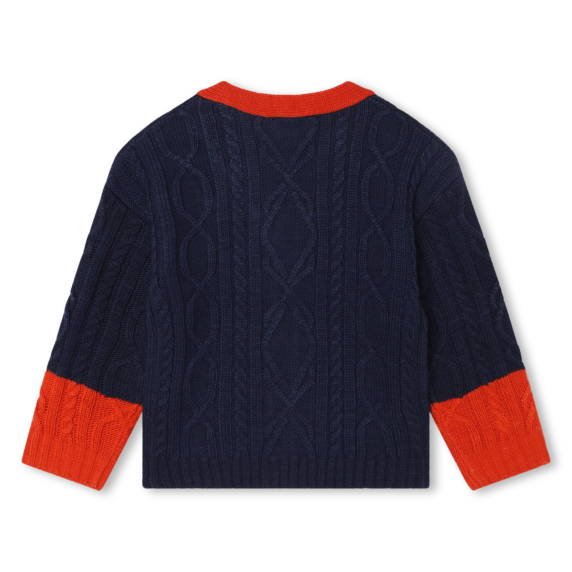 Cardigan bicolore a trecce KENZO KIDS Per RAGAZZO