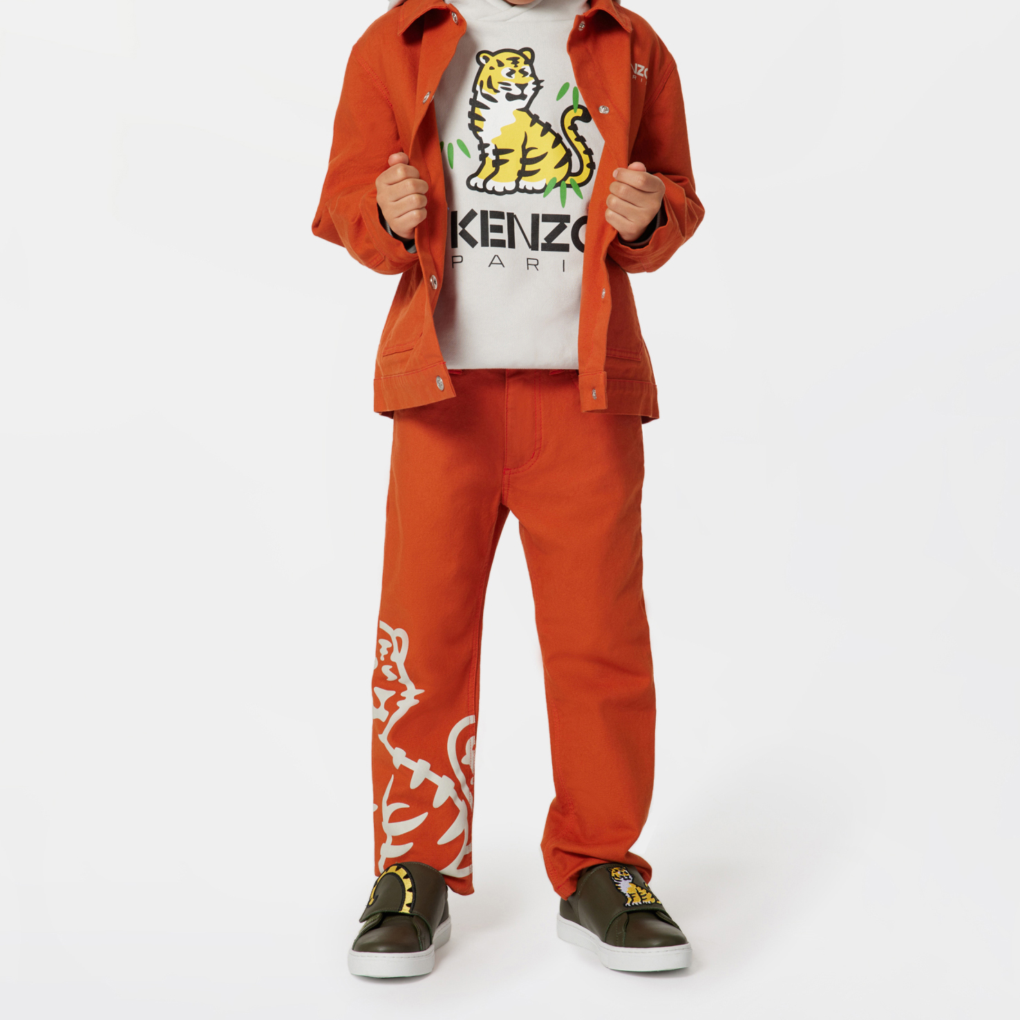 Printed hooded sweatshirt KENZO KIDS for BOY