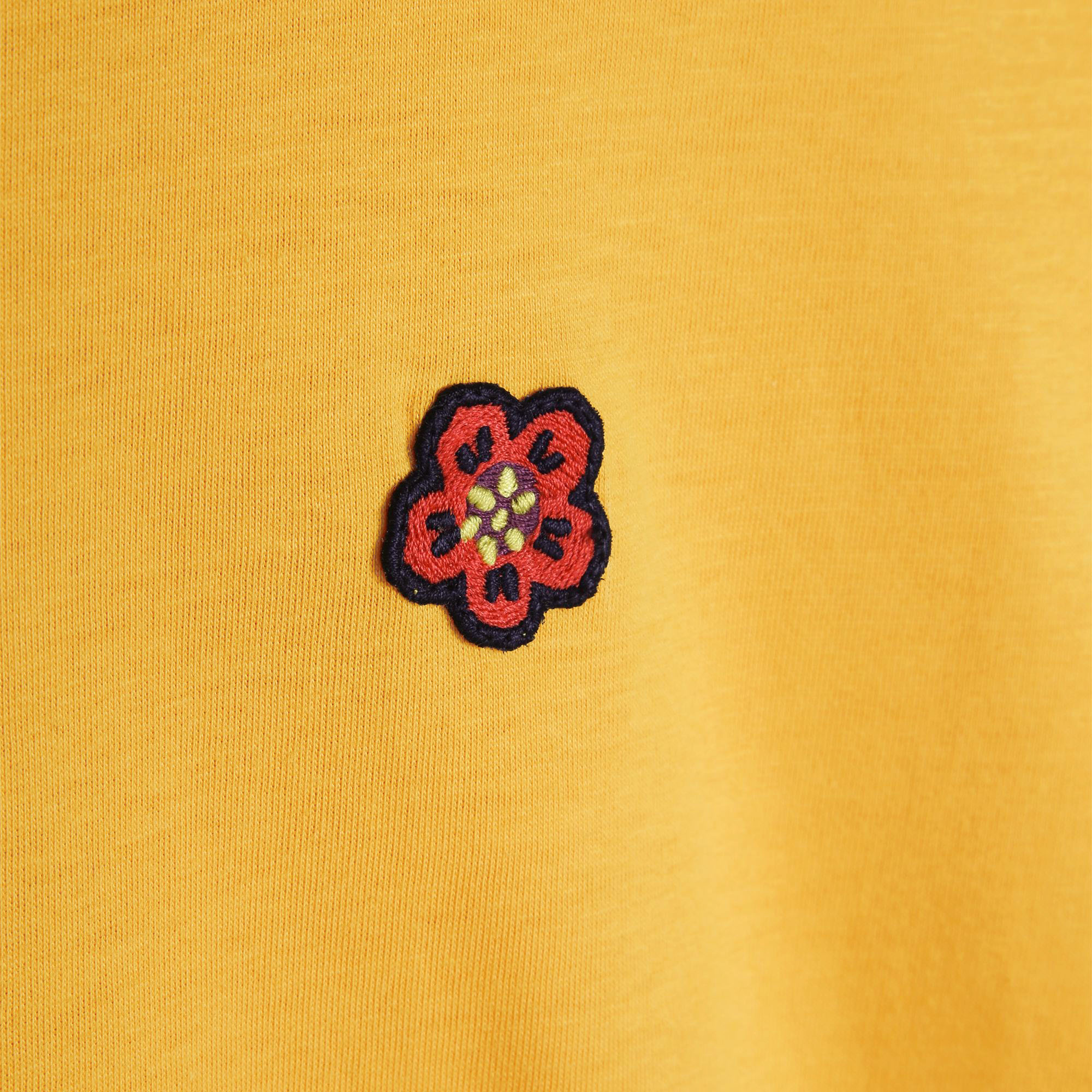 KENZO KIDS T-shirt met badge jongen geel - | Kids around