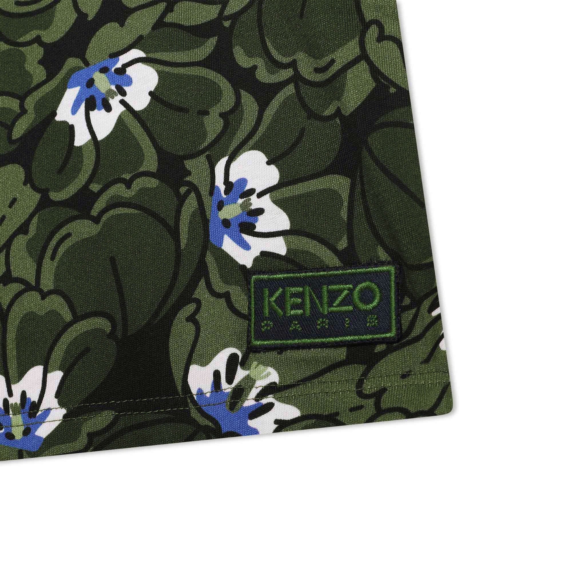 T-shirt in cotone stampato KENZO KIDS Per RAGAZZO