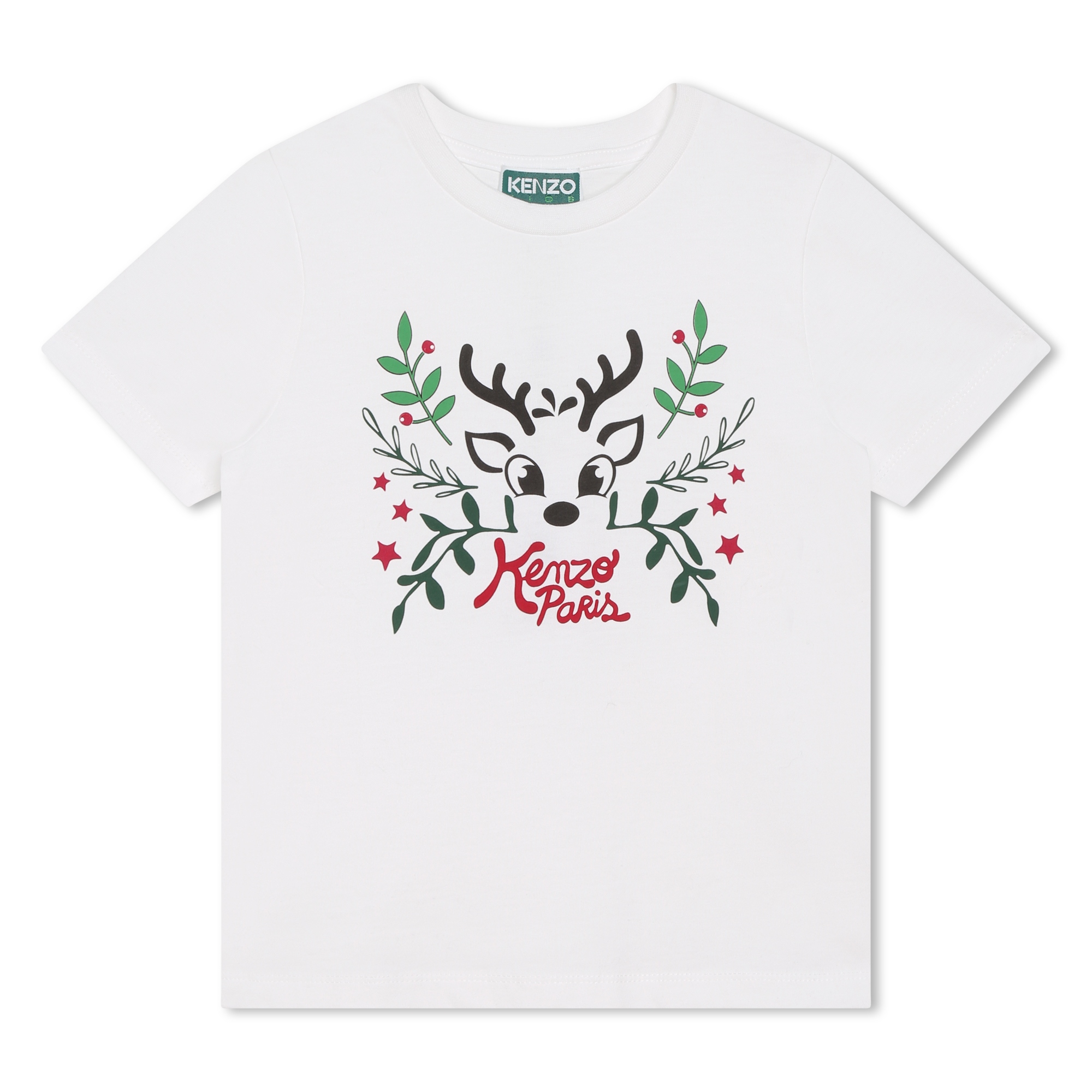 T-shirt en coton imprimé placé KENZO KIDS pour GARCON