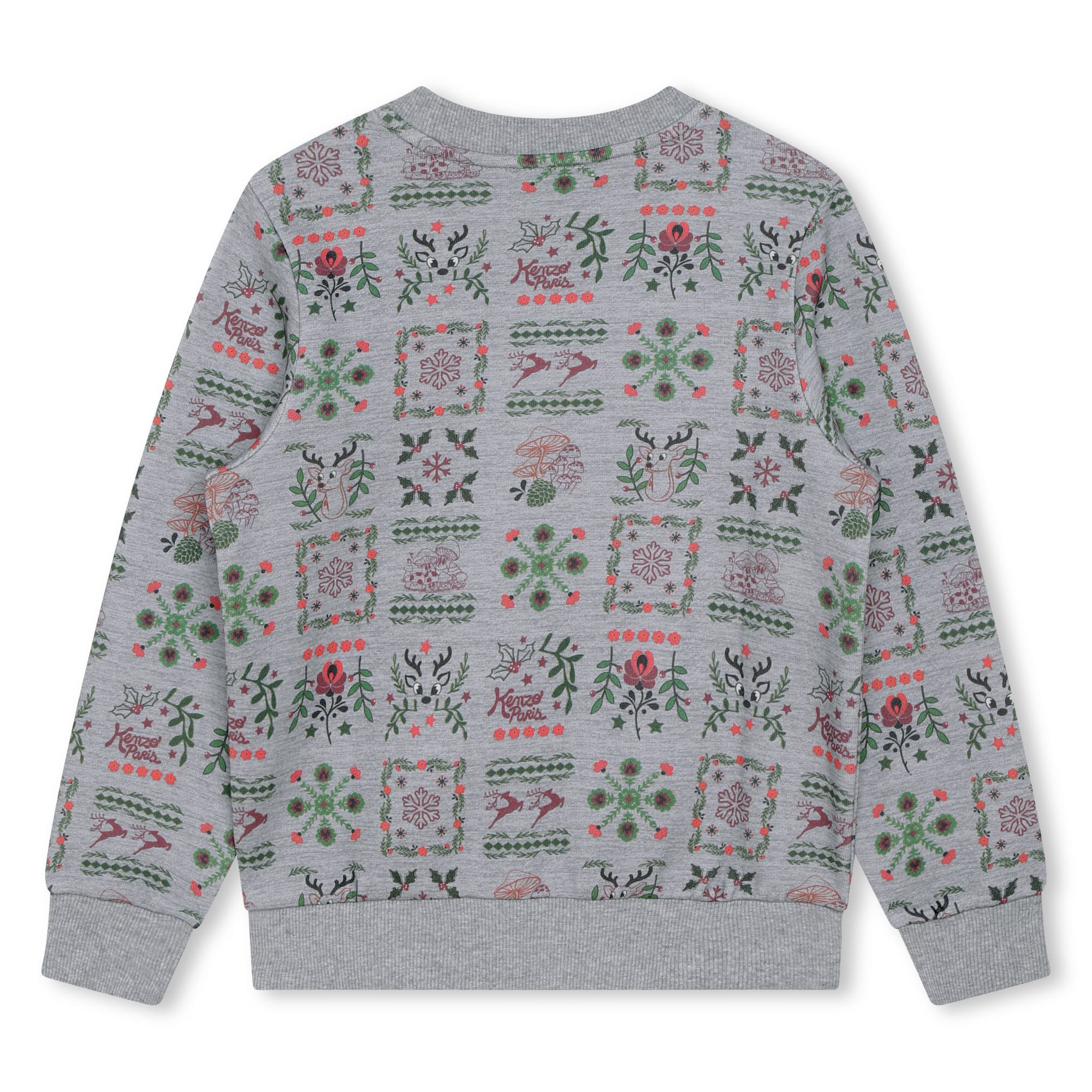 Katoenen sweater met print KENZO KIDS Voor